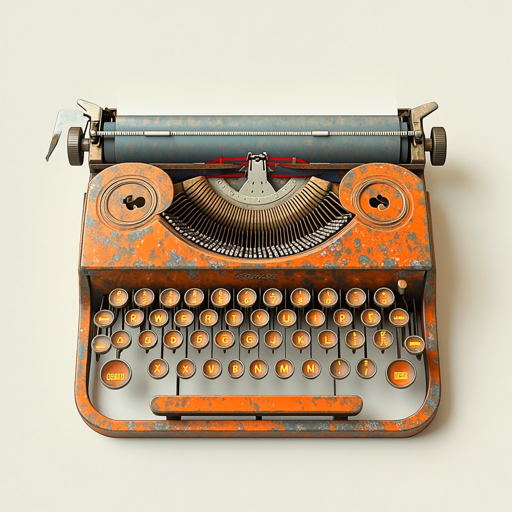 Typewriter, Office Equipment, Office supplies, Machine, Antique, Space bar, Still life photography