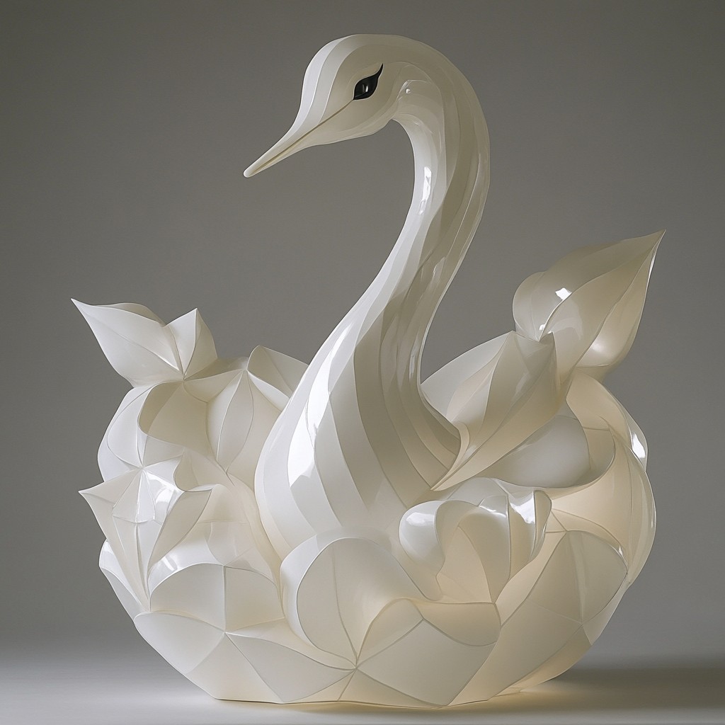 Bird, Swans, Ducks, Beak, Still life photography, Water bird, Origami, Craft, Feather, Ceramic