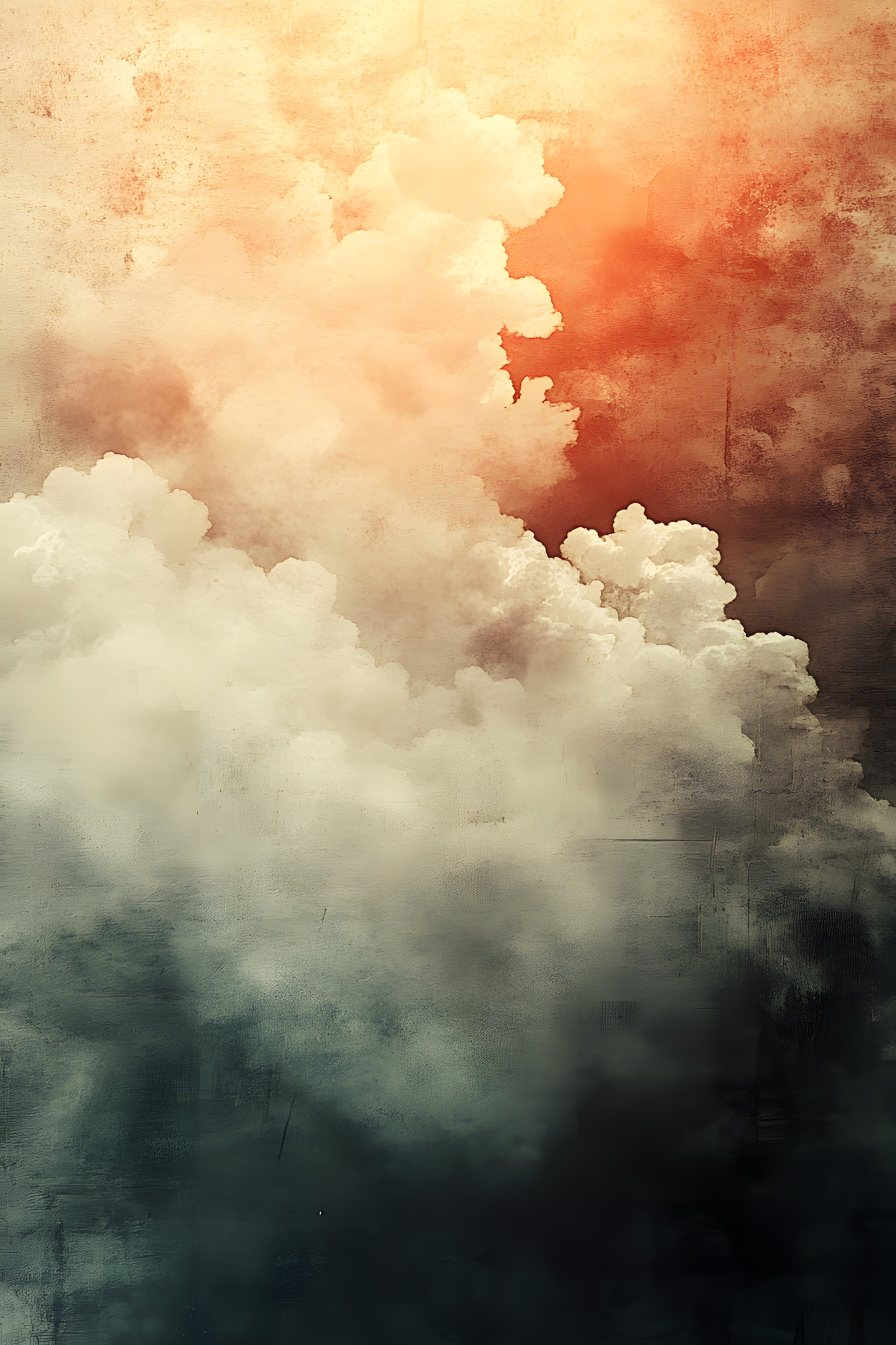 Daytime, Cloud, Orange, Brown, Cumulus, Meteorological phenomenon, Sunlight, Still life photography, Heat