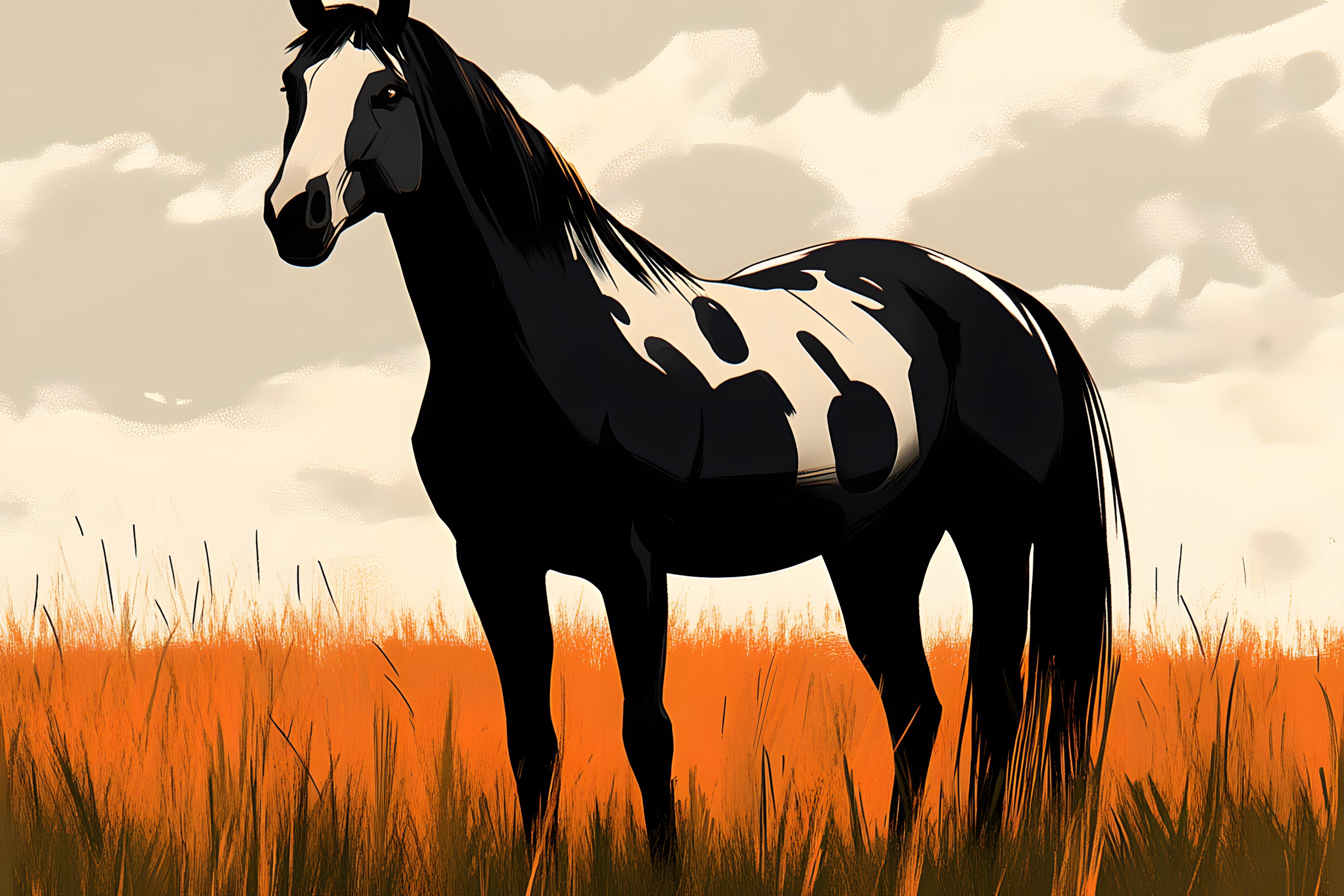 Horse, Working animal, Terrestrial animal, Pasture, Mustang, Stallion, Meadow, Mane, Livestock, Mare, Snout, Ranch, Wildlife, Prairie, Pack animal, Savanna, Animal Figure, Pony, Tail, Animation