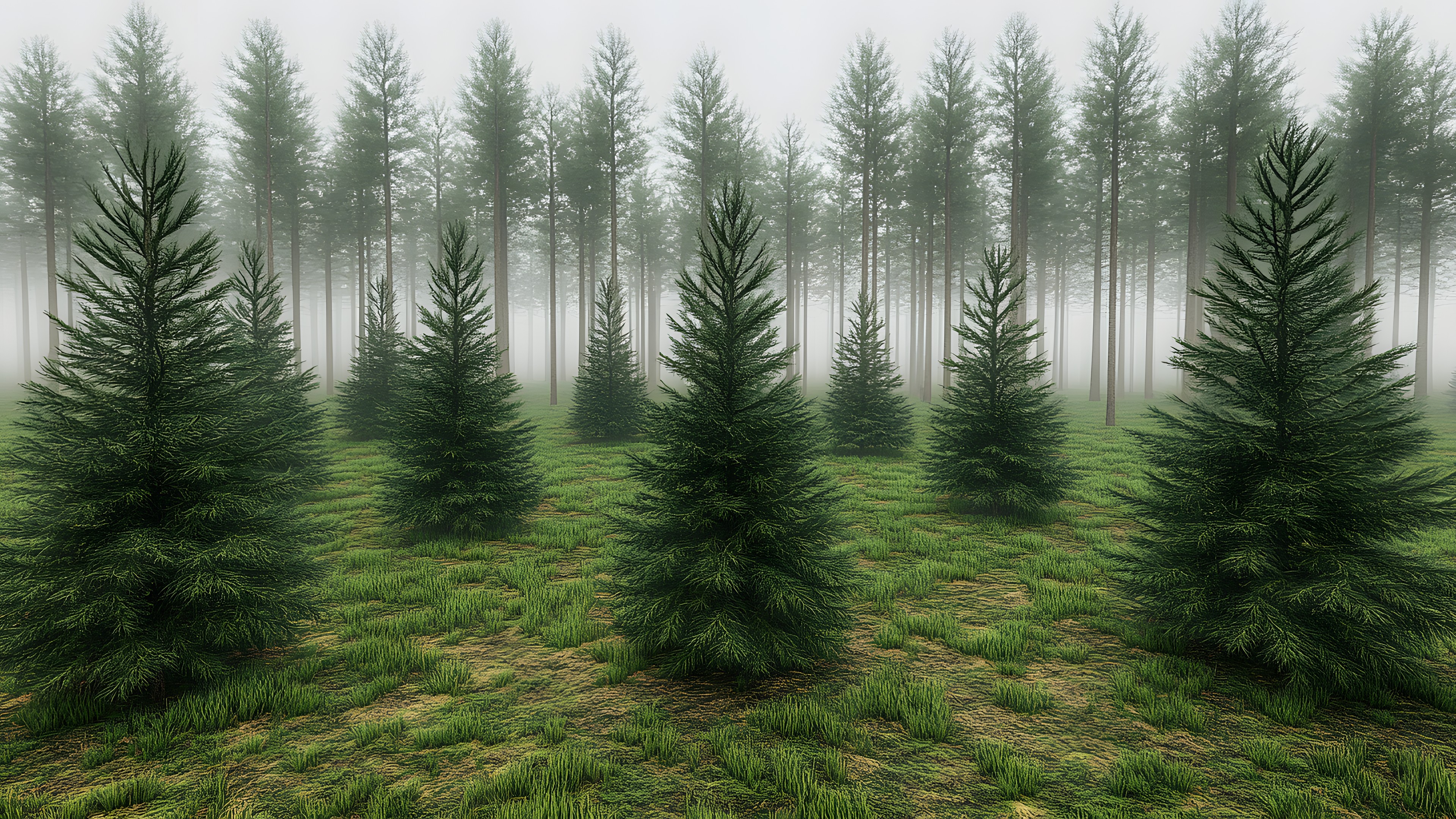 Tree, Natural environment, Spruce-fir forests, Forest, atmospheric phenomenon, Larch, Woody plant, Northern hardwood forest, Tropical and subtropical coniferous forests, Temperate broadleaf and mixed forest, Black spruce, Old-growth forest, Grove, Conifers, Woodland, Jungle, Evergreen, Grand fir, Cupressaceae, Pine