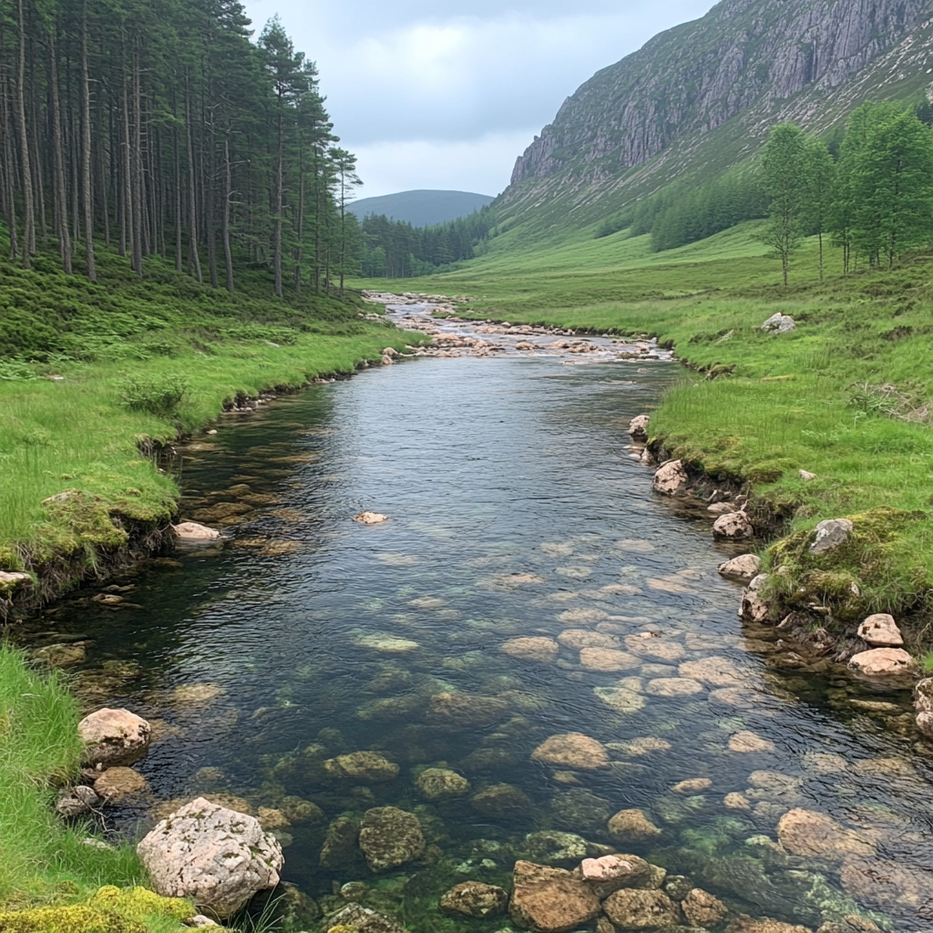 Water, Water resources, Body of water, Green, Nature, Natural environment, Natural landscape, Watercourse, Stream, Rock, Bank, Highland, Landscape, Hill, Wilderness, Fluvial landforms of streams, Mountain river, River, Valley, Riparian zone
