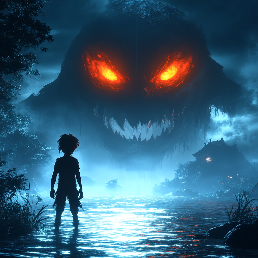 Fictional character, Cartoon, Animation, Film, Animated cartoon, Game, Fiction, Supernatural creature, Graphics, CG artwork, Demon, Cryptid, Graphic design, Night