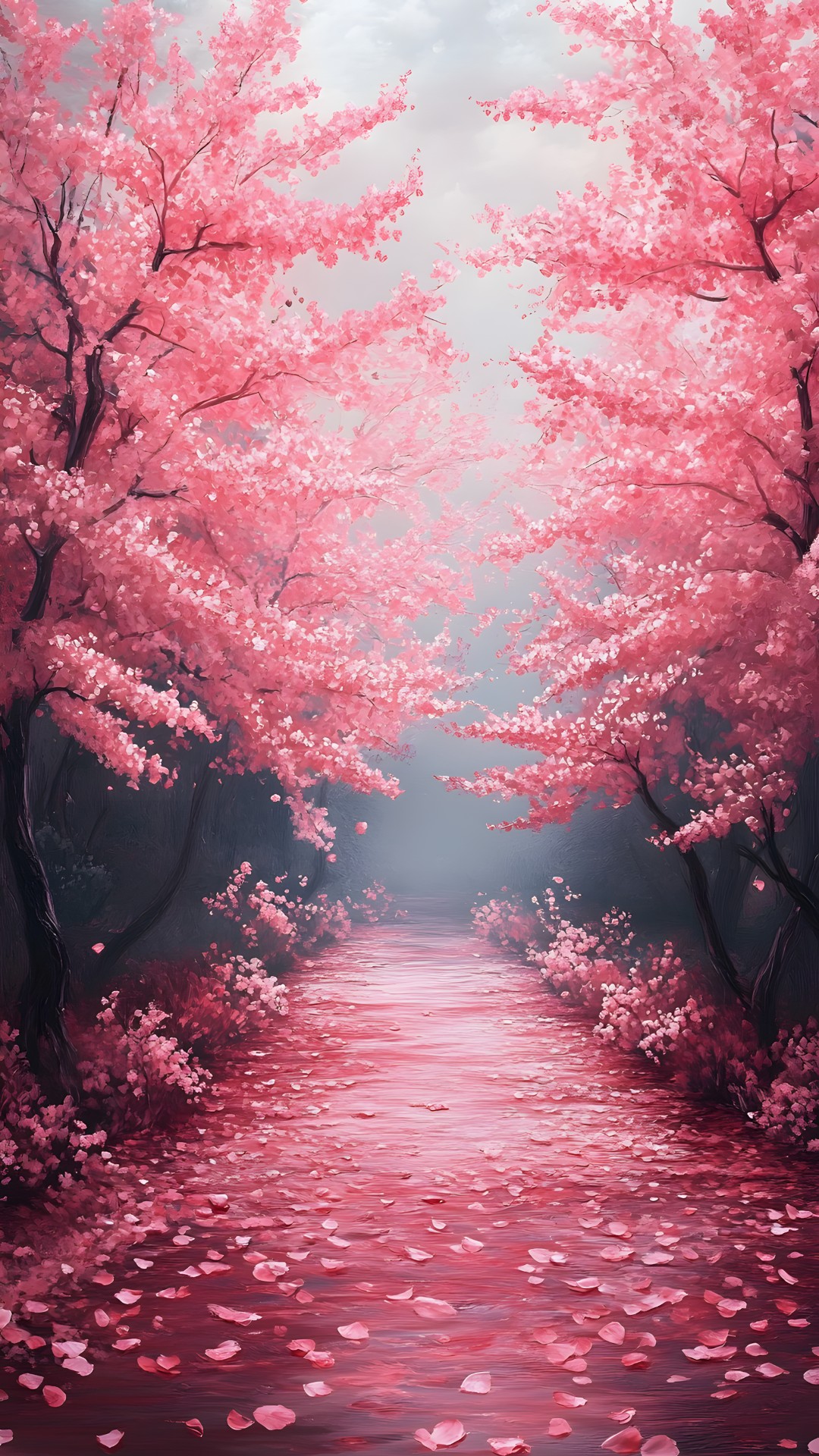 Water, Atmosphere, Flower, Plant, Nature, Natural landscape, Branch, Tree, Organism, Vegetation, Pink, Twig, Atmospheric phenomenon, Wood, Magenta, Woody plant, Landscape, People in nature, Deciduous, Tints and shades