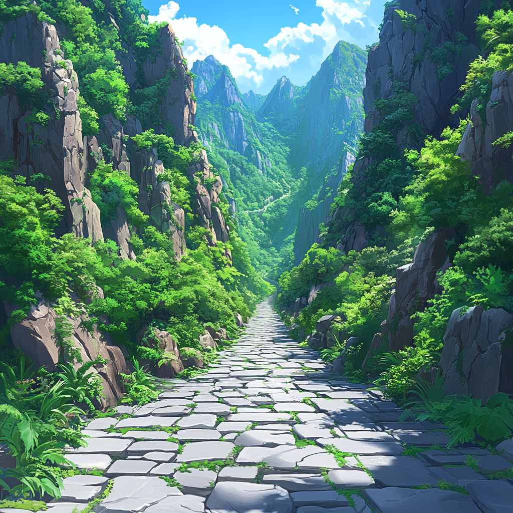 Stairs, Walkway, Jungle, Old-growth forest, Rainforest, Cobblestone, Path, Plantation, Valdivian temperate rain forest