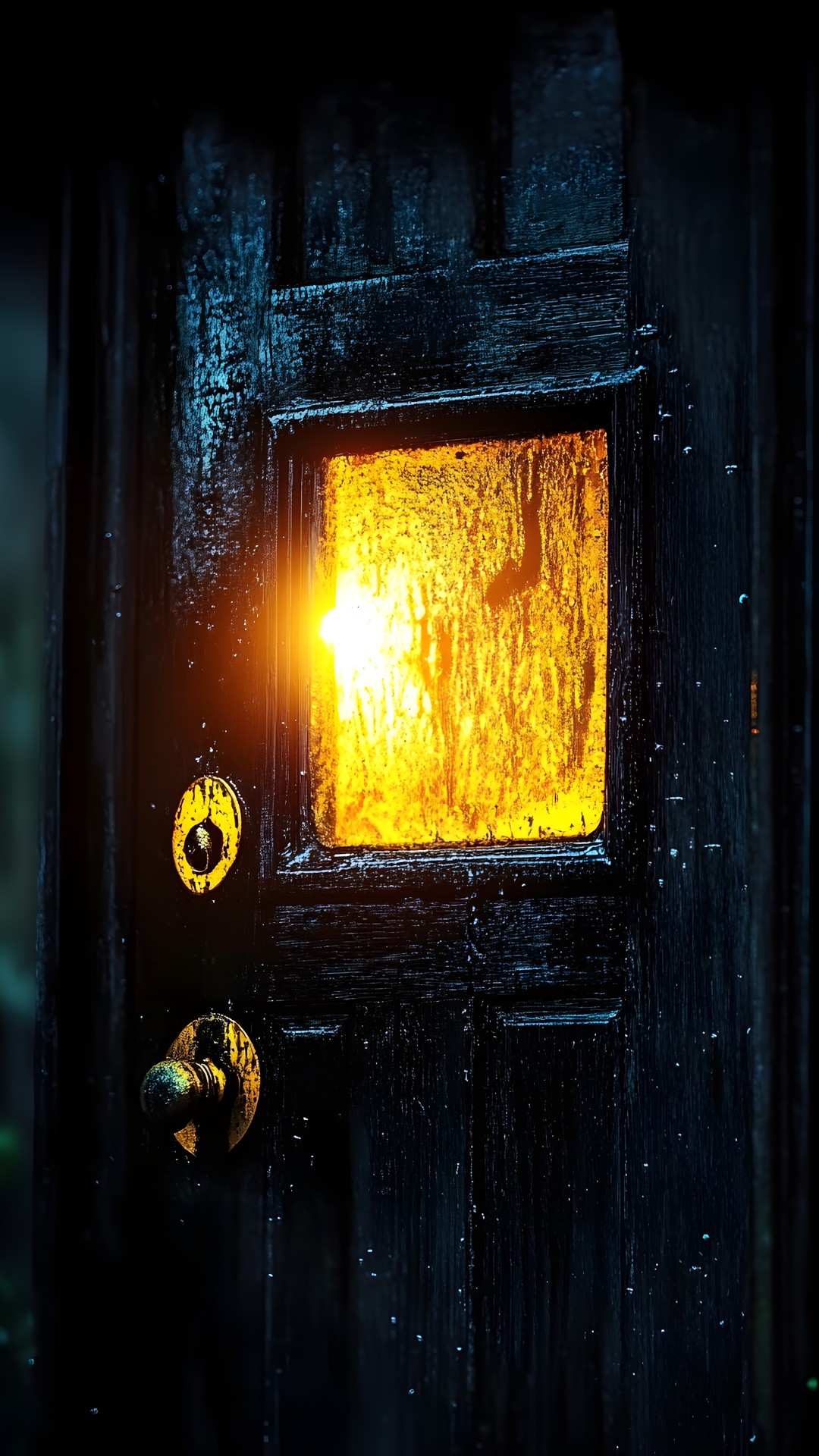 Yellow, Door, Home Door, Door handle, Still life photography, Night, Still life