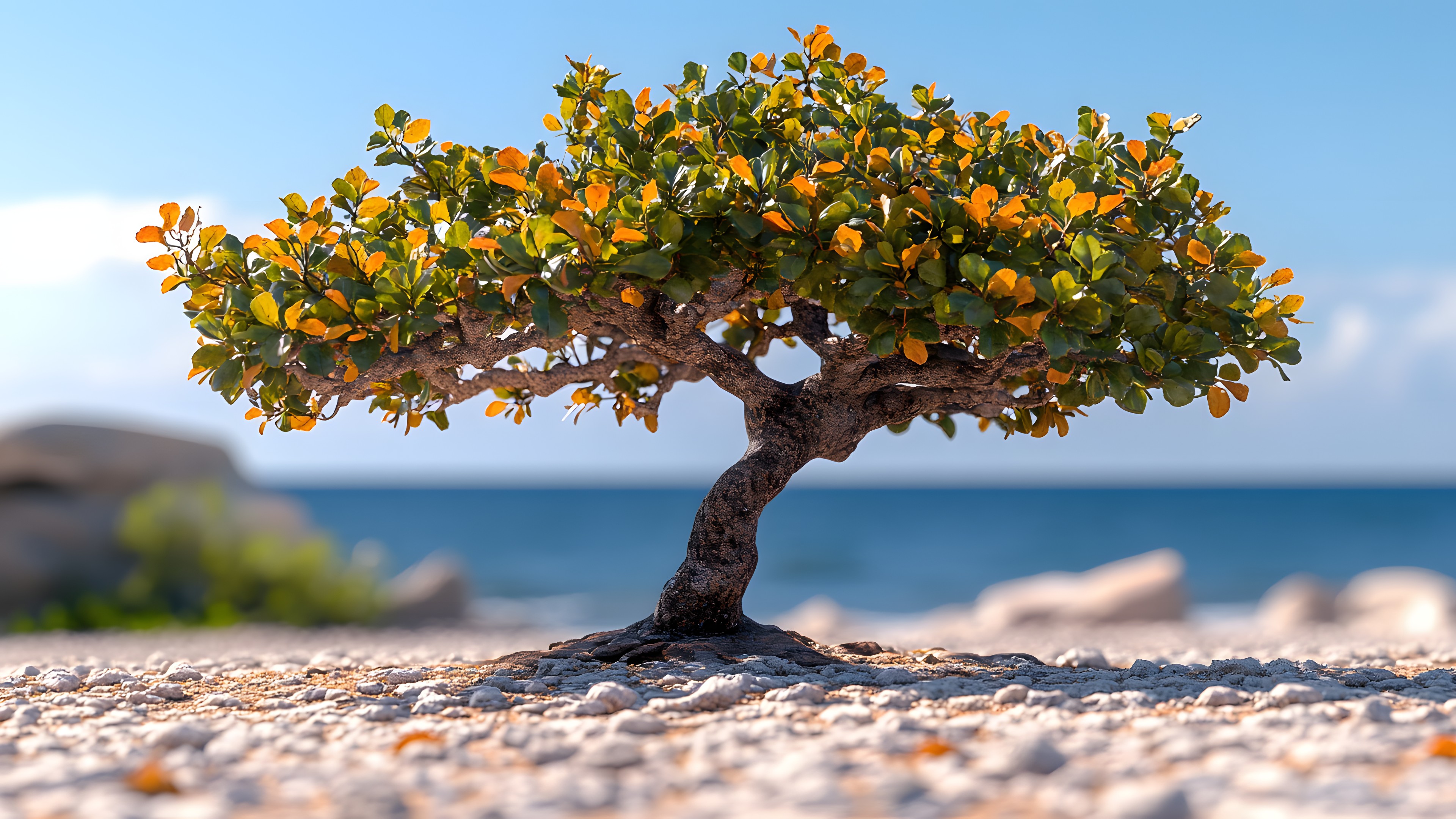 Yellow, Ocean, Citrus, Fruit tree, Tropics, Beach