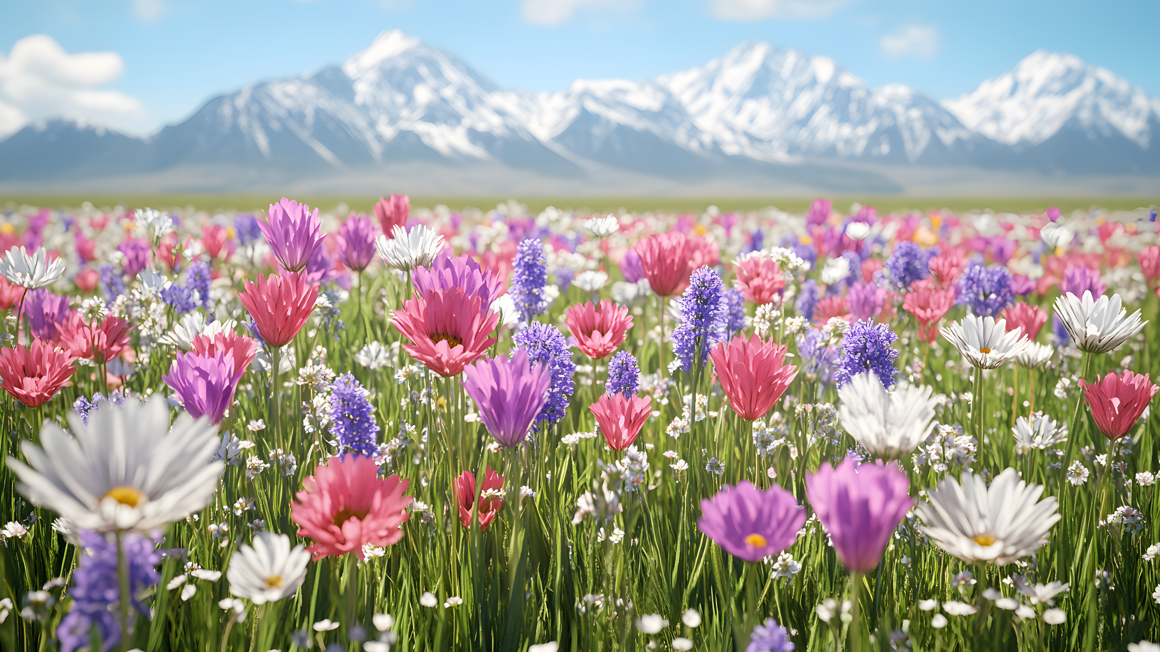 Flower, Plants, Petal, Field, Meadow, Pink, Spring, Flowering plant, Wildflower, Prairie, Mountain range, Herbaceous plant, Steppe, Agriculture, Alps, Tulip, Forb, Plantation, Perennial plant, Crocus