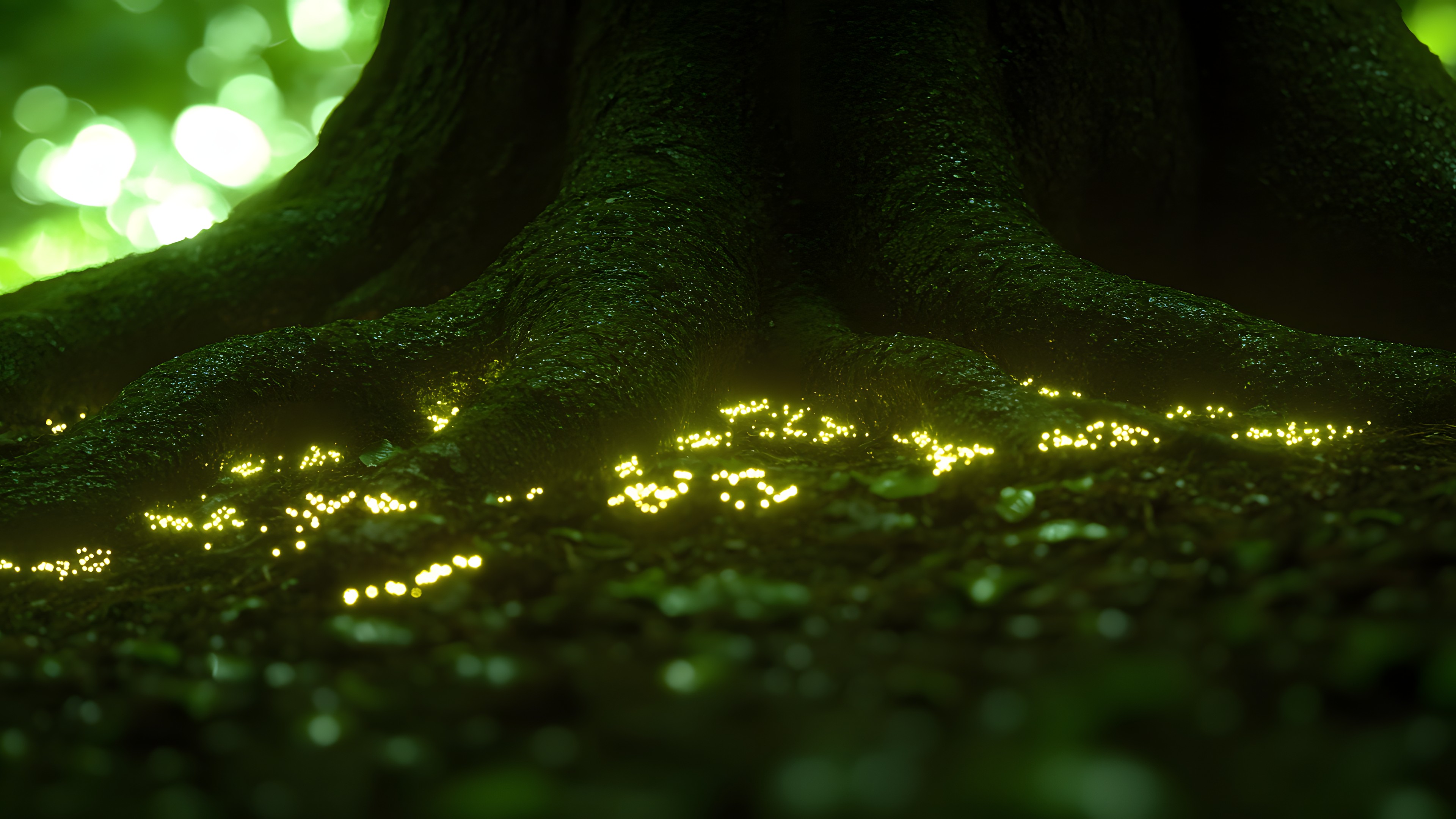 Green, Forest, Bryophyte, Night, Old-growth forest, Jungle, Moss, Valdivian temperate rain forest, Liverworts