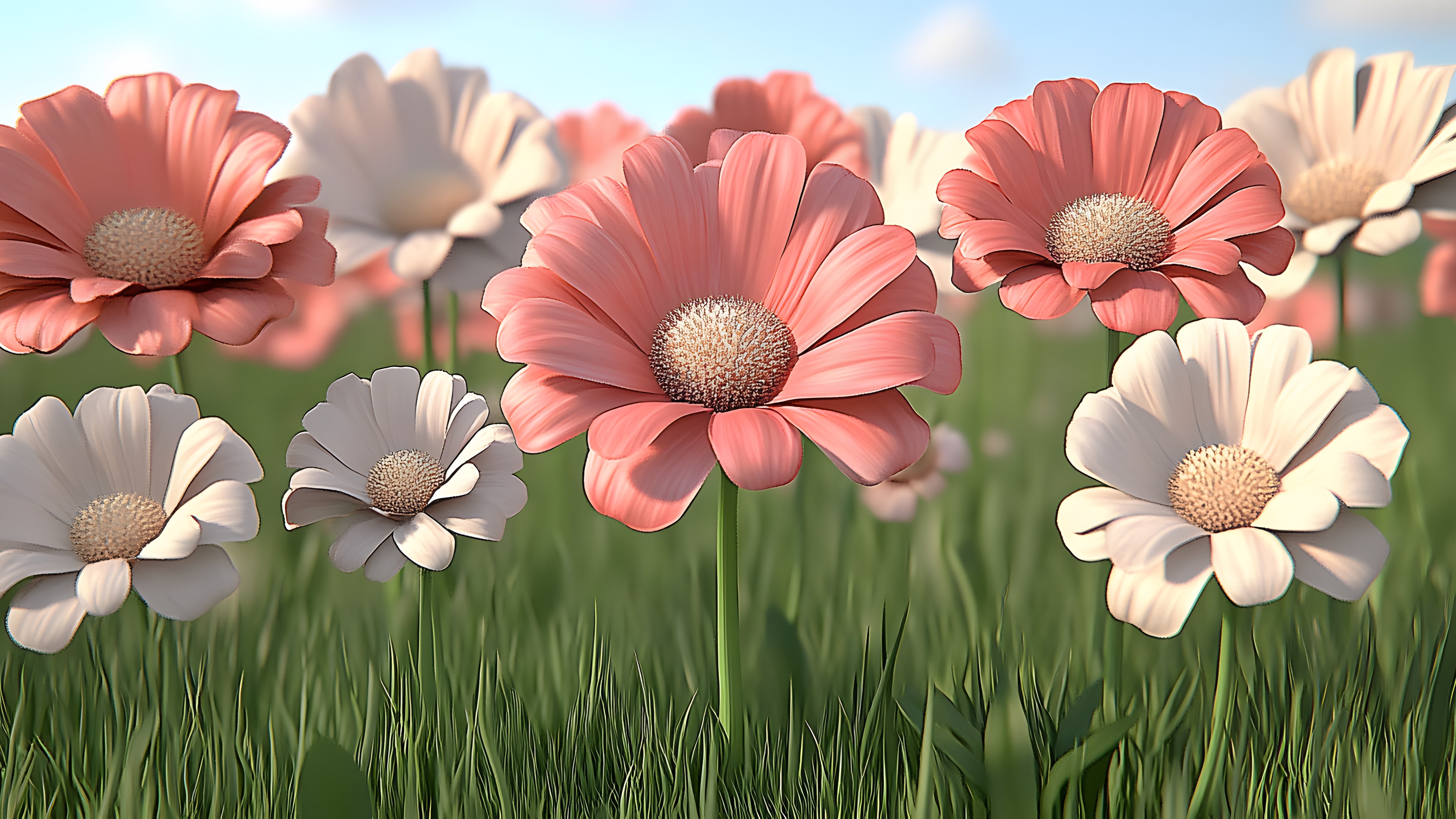Flower, Petal, Pink, Flowering plant, Spring, Daisy family, Wildflower, Pollen, Plant stem, Pedicel, Marguerite daisy, Bellis, Common daisy, Floral design, Transvaal daisy, Asterales, Perennial plant, Floristry, Cut flowers, Sunflowers