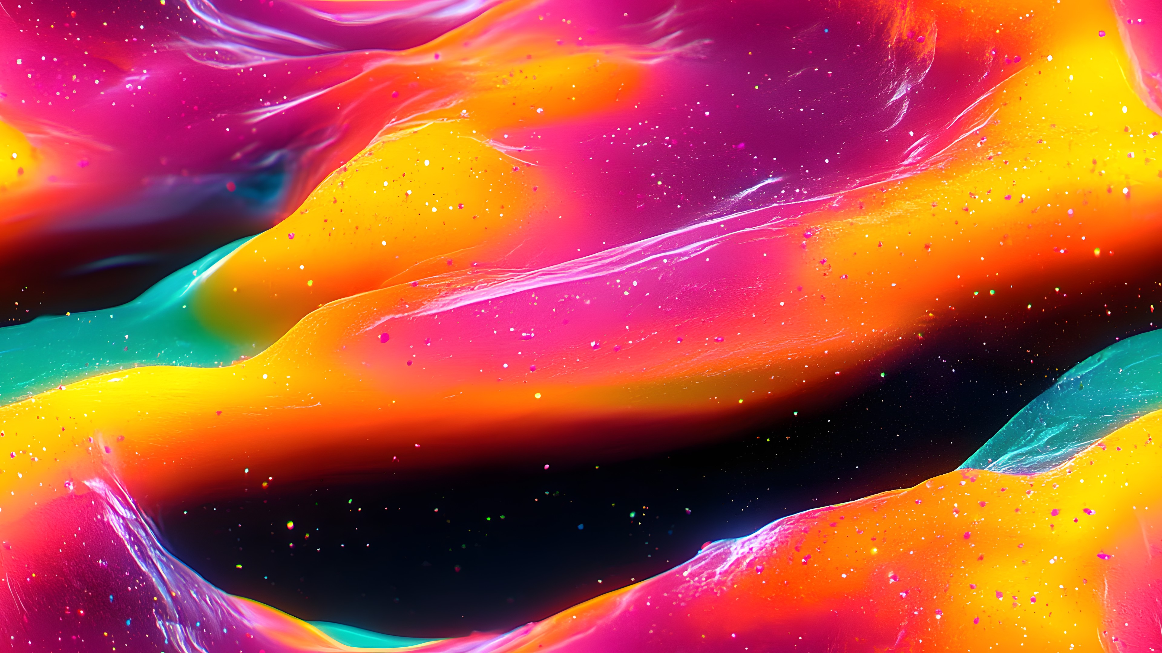 Red, Orange, Yellow, Pink, Purple, Paint, Graphics, Modern art, Graphic design, Fractal art