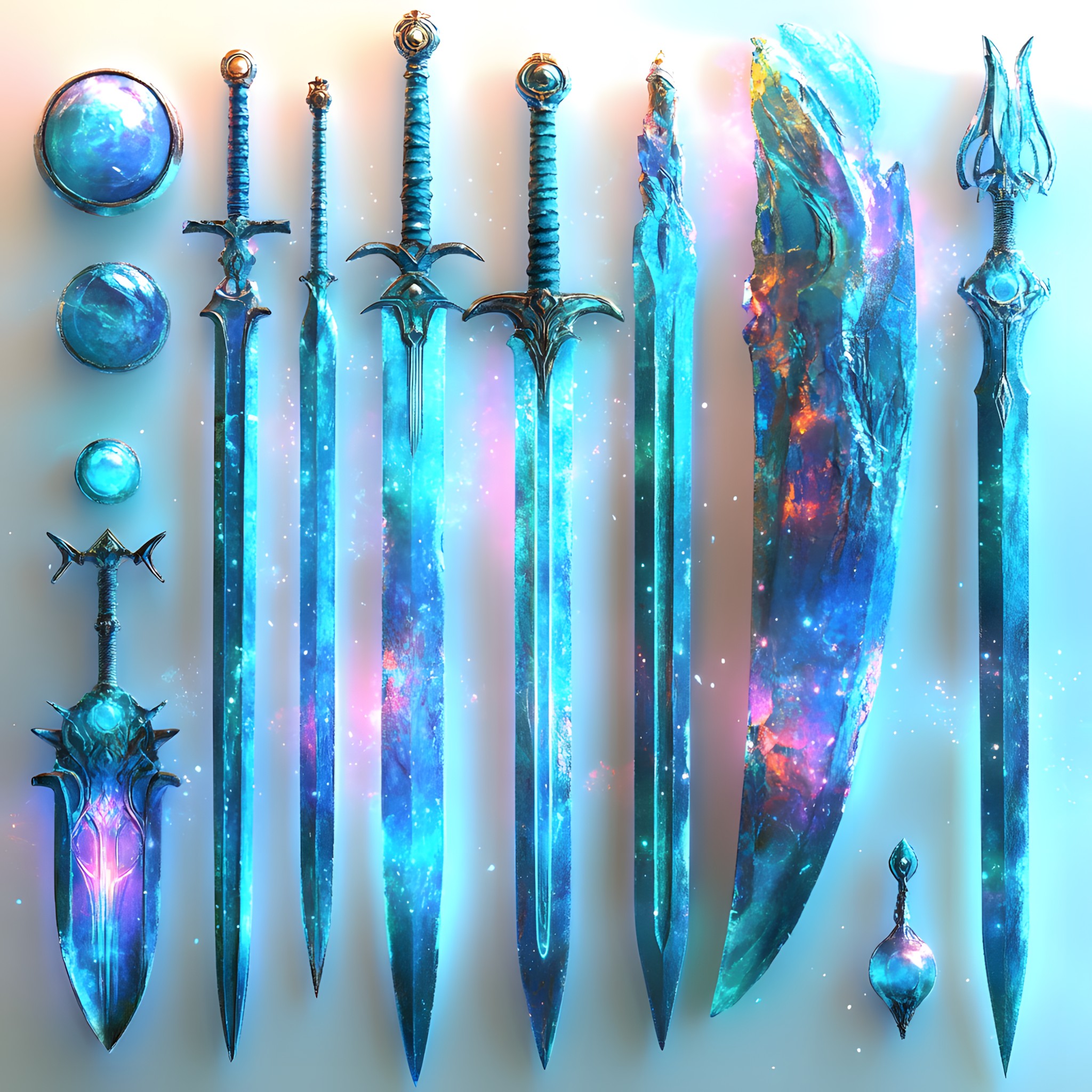 Blue, Blade, Dagger, Sword