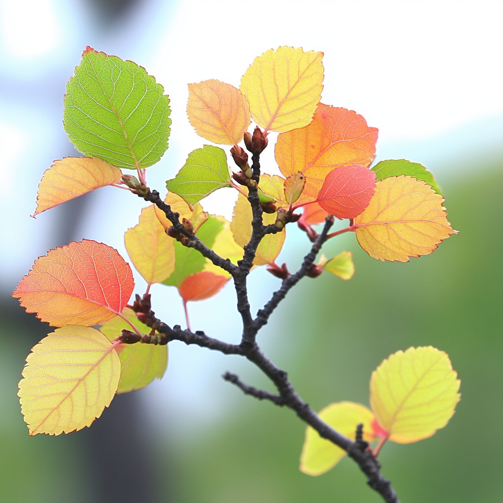 Leaf, Yellow, Branch, Twig, Plant stem, Macro photography, Plant pathology, Birch family, Herb