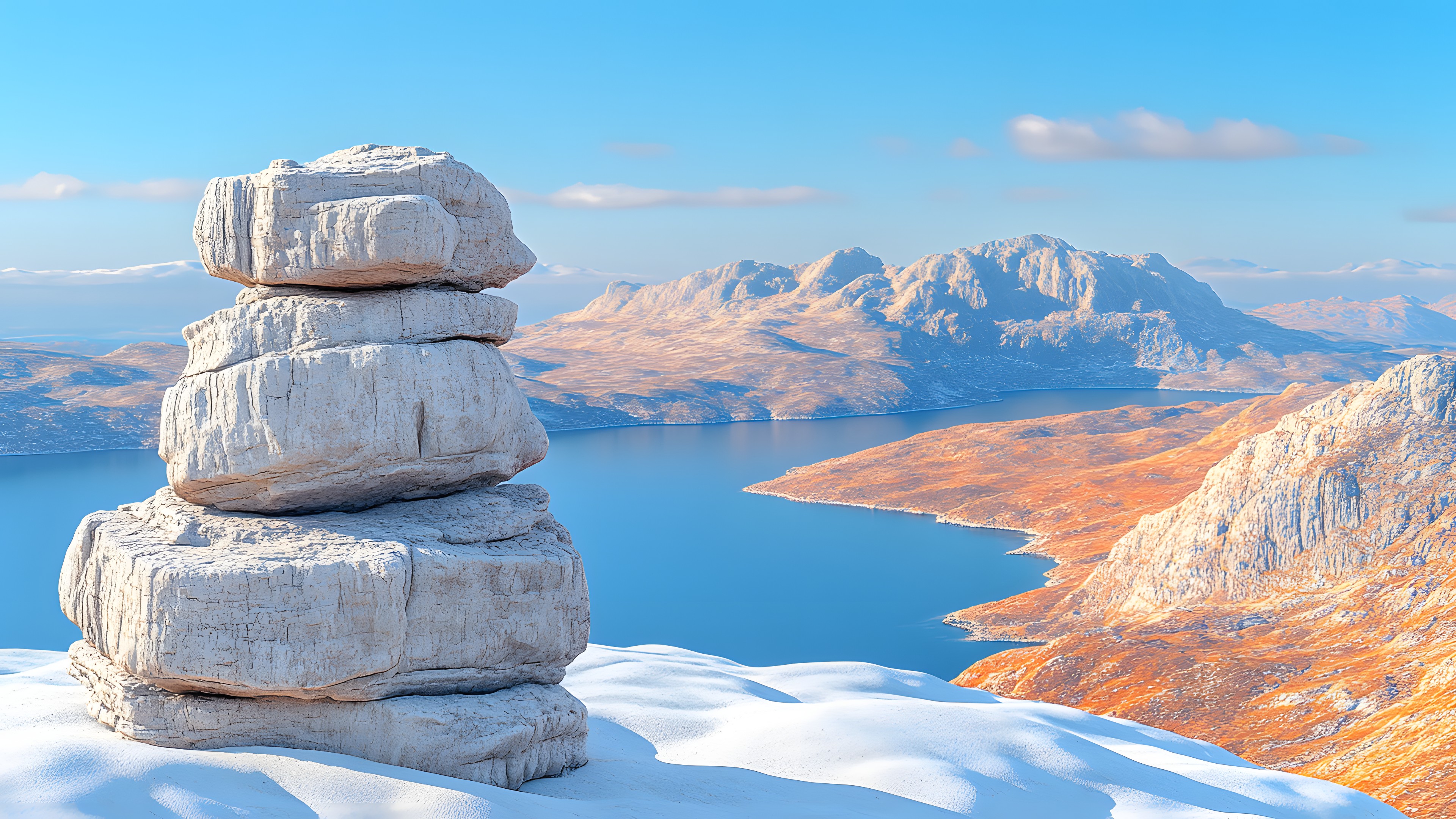 Mountain, Winter, Terrain, Snow, Glacial landform, Mountain range, Freezing, Ice, Polar ice cap, Ridge, Ice cap, Sound, Glacial lake, Outcrop, Glacier, Summit, Tundra, Arctic Ocean, Massif, Alps