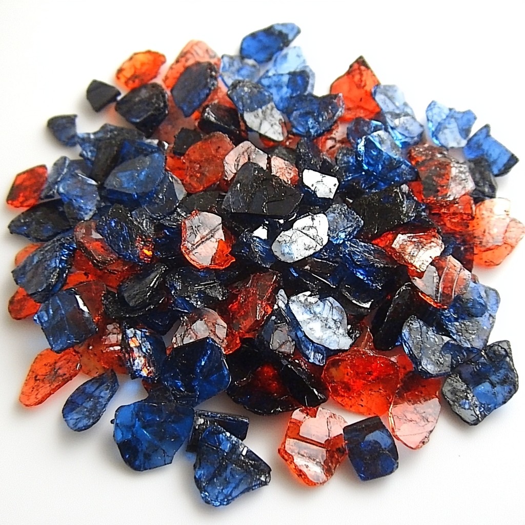 Blue, Red, Natural material, Crystal, Gemstone, Mineral