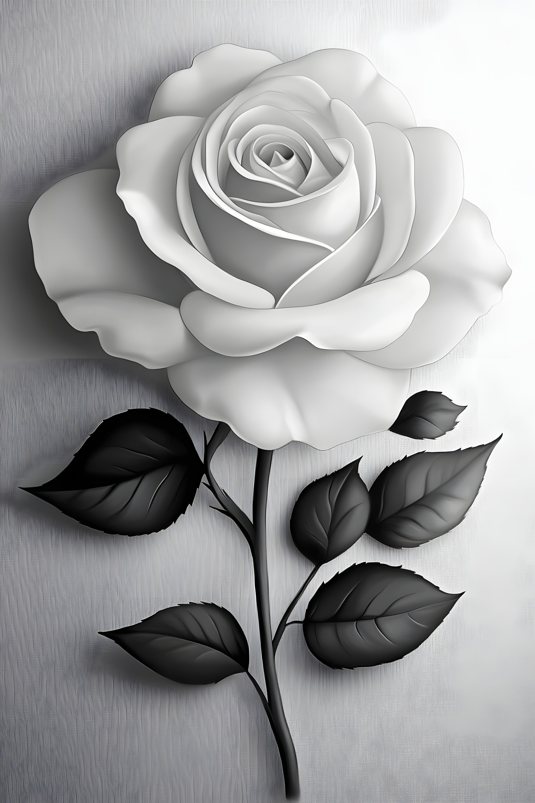 Petal, Garden roses, White, Monochrome photography, Rose family, Black and white, Rose, Flowering plant, Monochrome, Hybrid tea rose, Floribunda, Cut flowers, Floristry, Graphics, Design, Artificial flower, Floral design, Still life photography, Pedicel, Cabbage rose