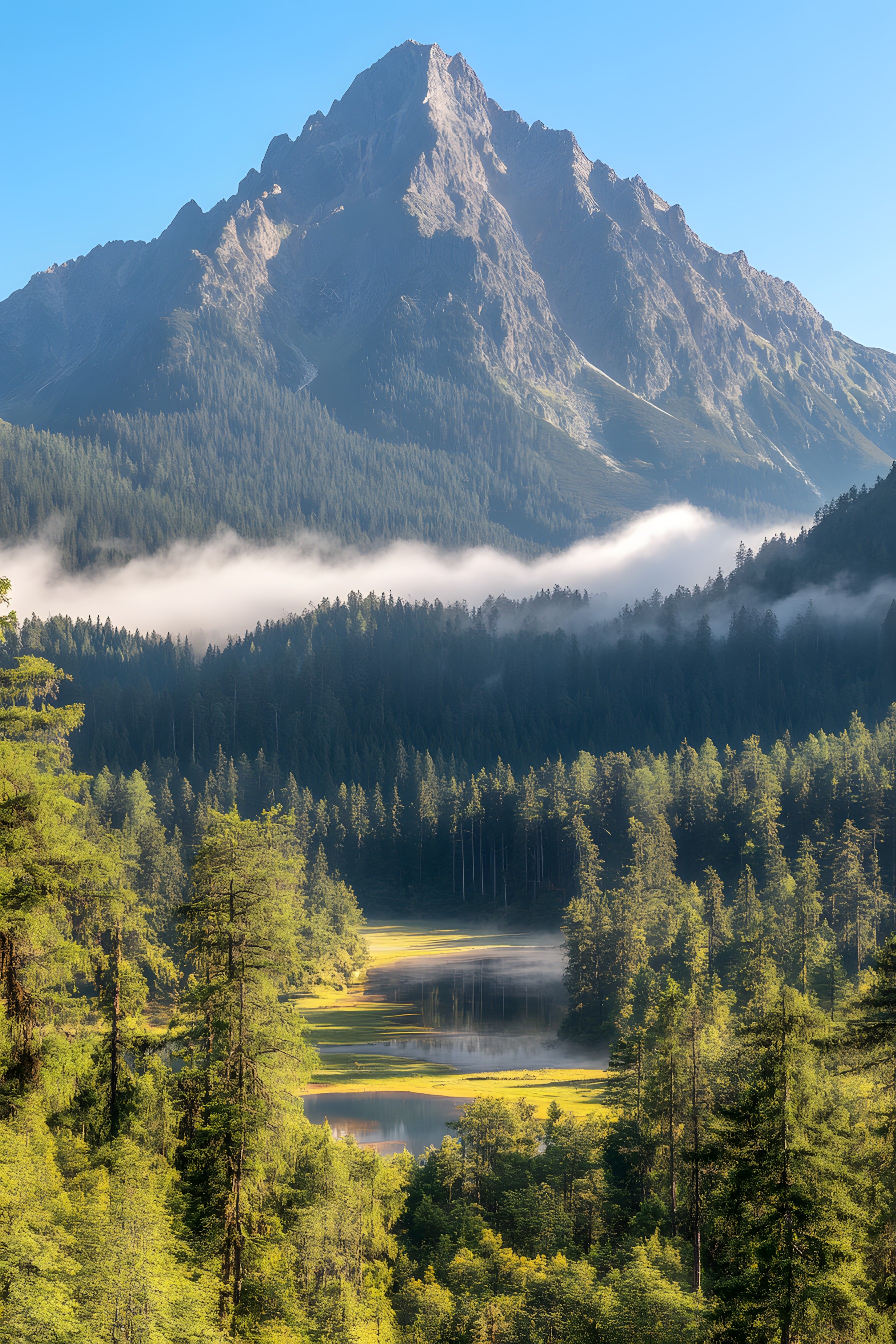 Mountain, Mountainous landforms, Nature, Natural environment, Natural landscape, Hill, Mountain range, Highland, Wilderness, Forest, Landscape, Ecoregion, Hill station, Valley, Ridge, Larch, Nature reserve, Fell, Summit, Alps