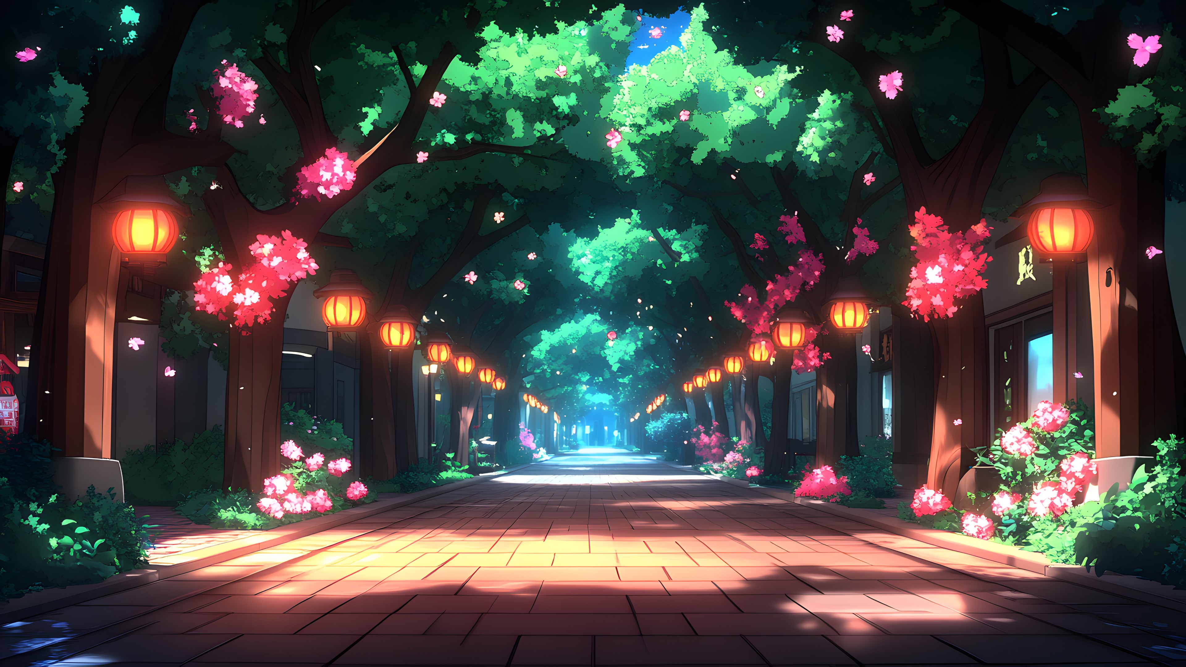Animation, Night, Evening
