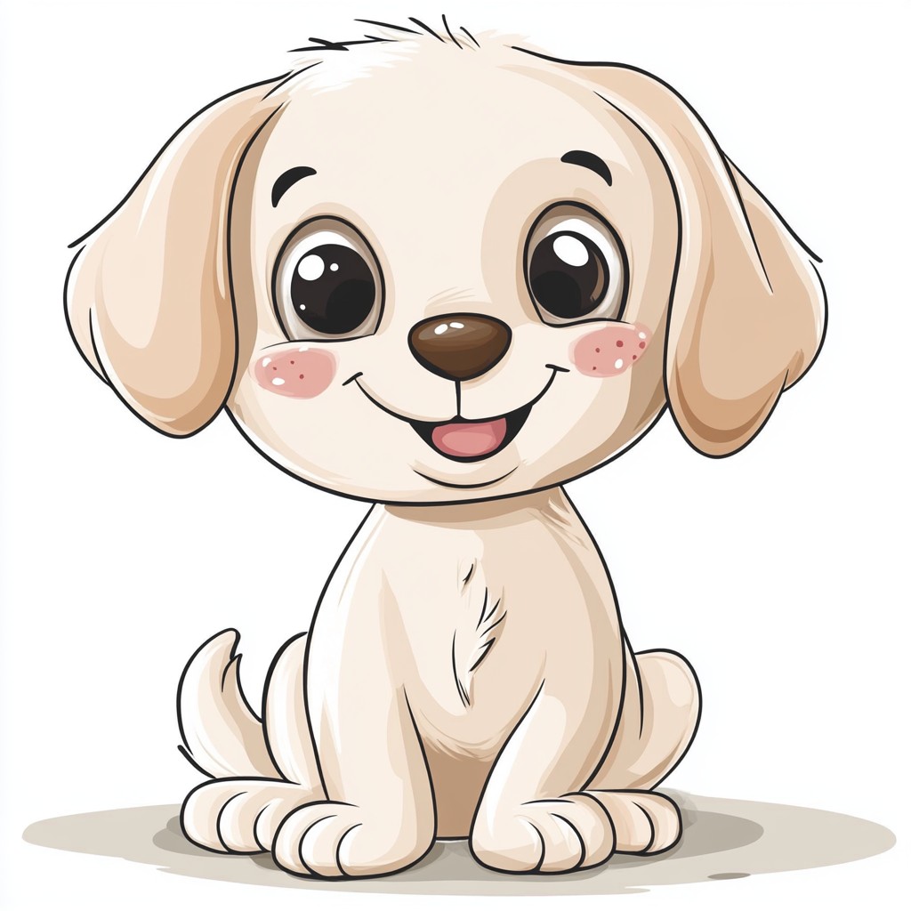 Dog, White, Vertebrate, Facial expression, Puppy, Clip art, Snout, Carnivores, Cartoon, Animated cartoon, Animation, Graphics, Canidae, Happiness, Whiskers, Toy dog, Animal Figure, Line art, Paw, Tail