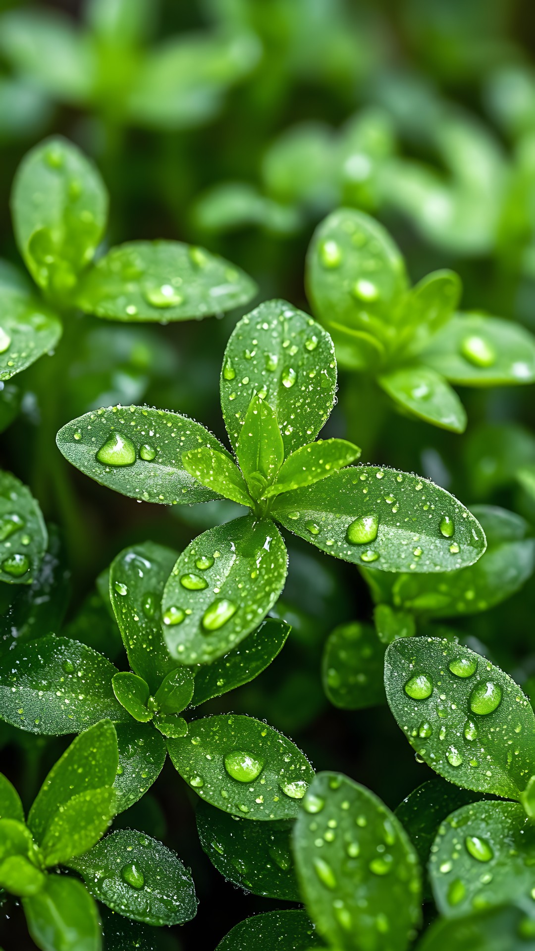 Plant, Leaf, Terrestrial plant, Groundcover, Liquid, Moisture, Flowering plant, Annual plant, Close-up, Grass, Symbol, Fluid, Herb, Precipitation, Dew, Liverwort, Rectangle