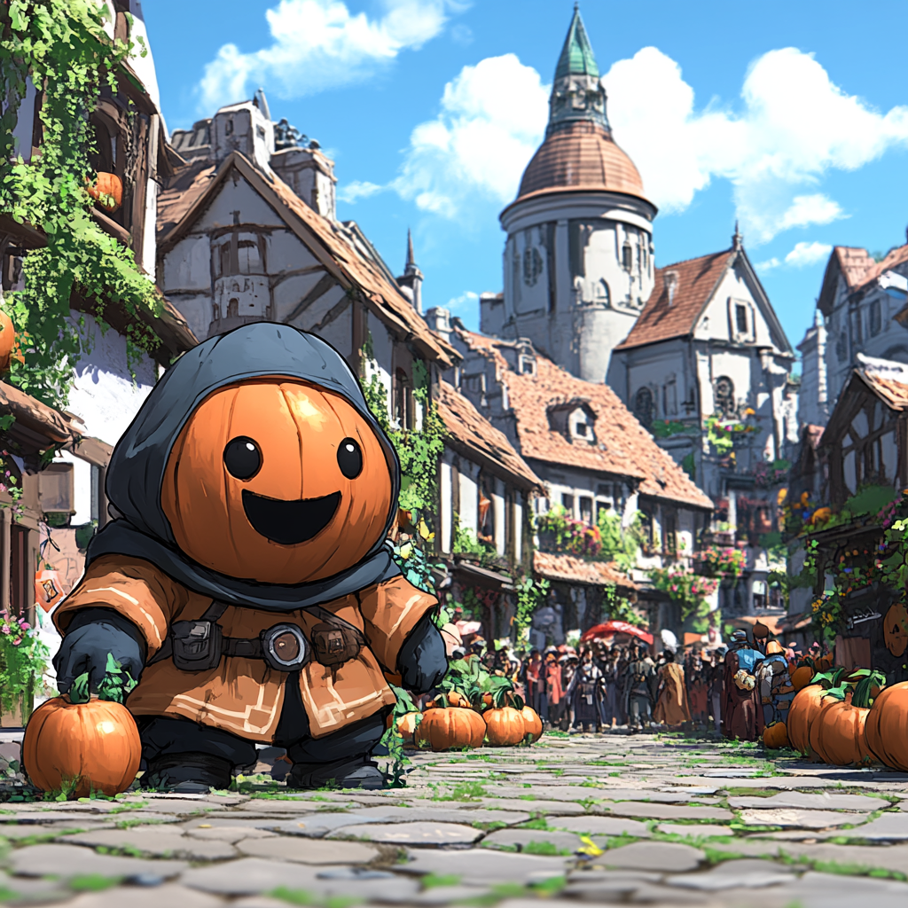 Animation, Fictional character, Animated cartoon, Game, Video Game Software, Fiction, CG artwork, Pumpkin, PC game