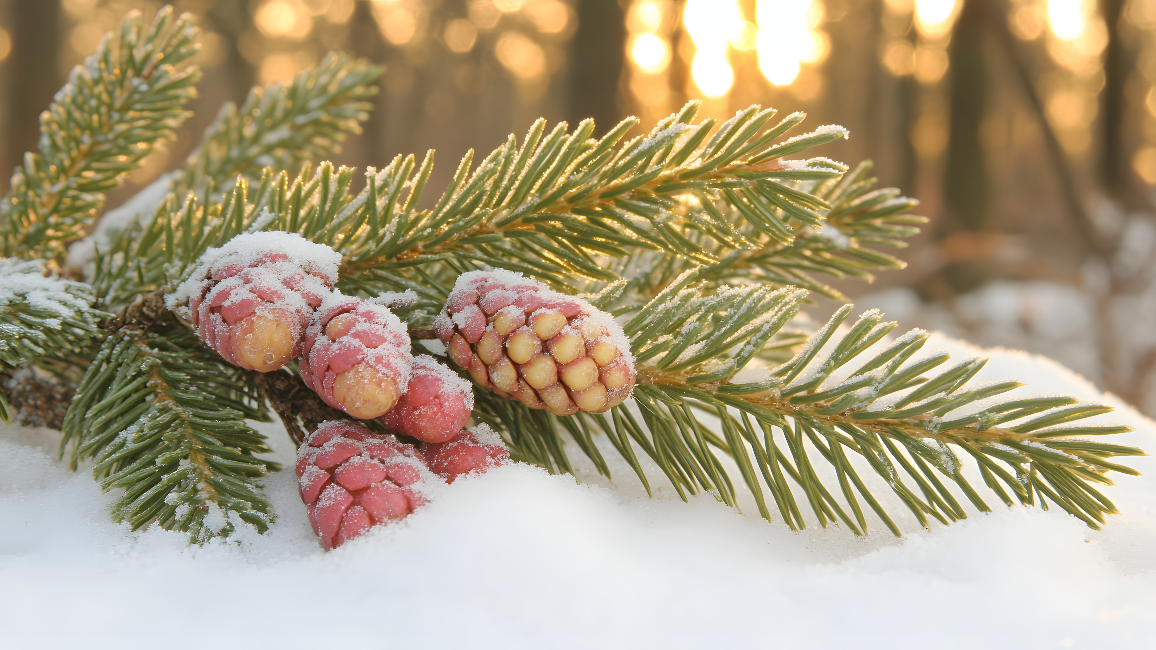 Branch, Winter, Twig, Natural material, Freezing, Ponderosa pine, Conifers, Conifer cone, Larch, Snow, Pine, Evergreen, Pine family, Fir, Cupressaceae, Macro photography, Spruce, Virginia pine, Douglas fir