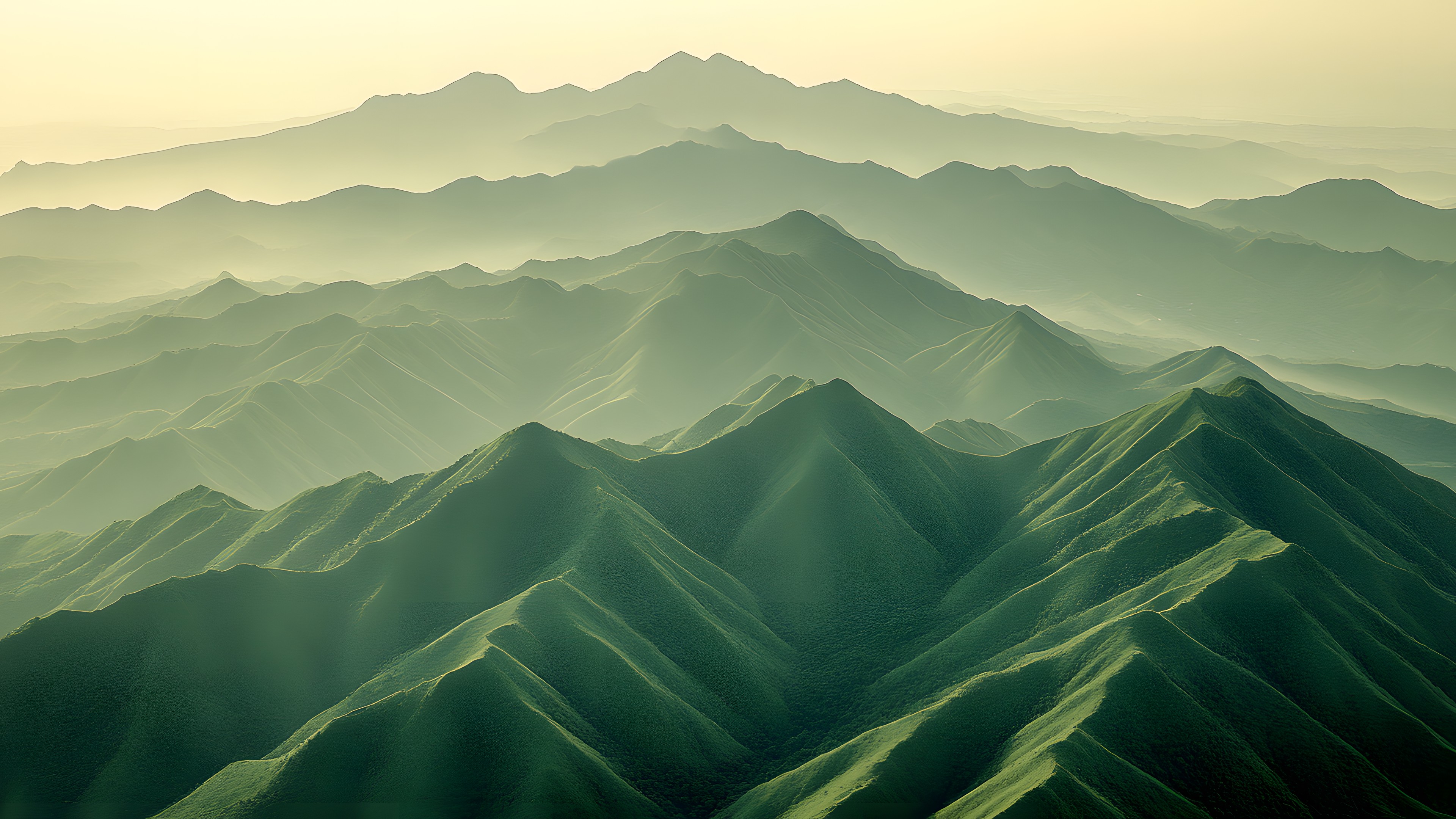 Mountain, Mountainous landforms, Hill, Highland, Mountain range, atmospheric phenomenon, Terrain, Hill station, Ridge, Valley, Morning, Fog, Summit, Fell, Slope, Bird's-eye view, Mist, Alps, Plateau, Massif