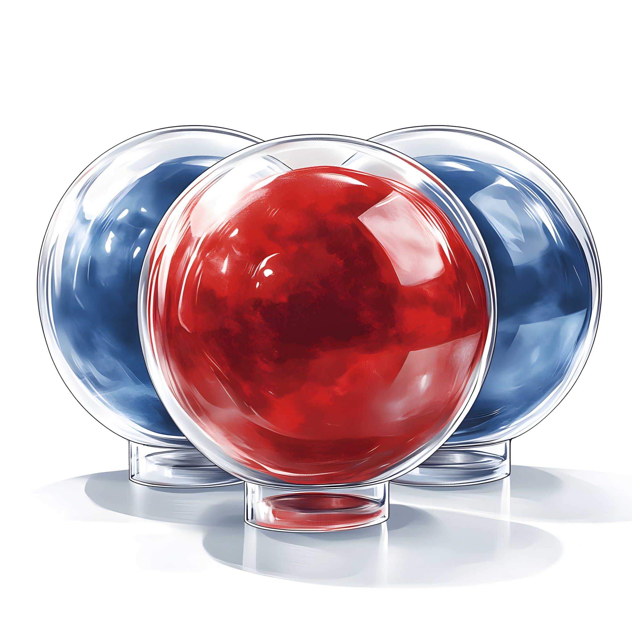 Red, Glass, Sphere, Toy, Ball, Plastic, Balance, Paperweight, Science