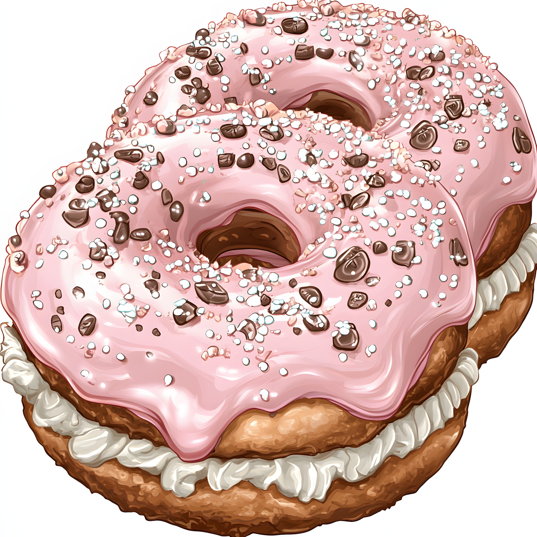 Doughnut, Food, Ingredient, Dessert, Bagel, Ciambella, Finger food, Recipe, Sprinkles, Junk food, Fast food, Baking, Glaze, American cuisine, Icing, Dutch cuisine