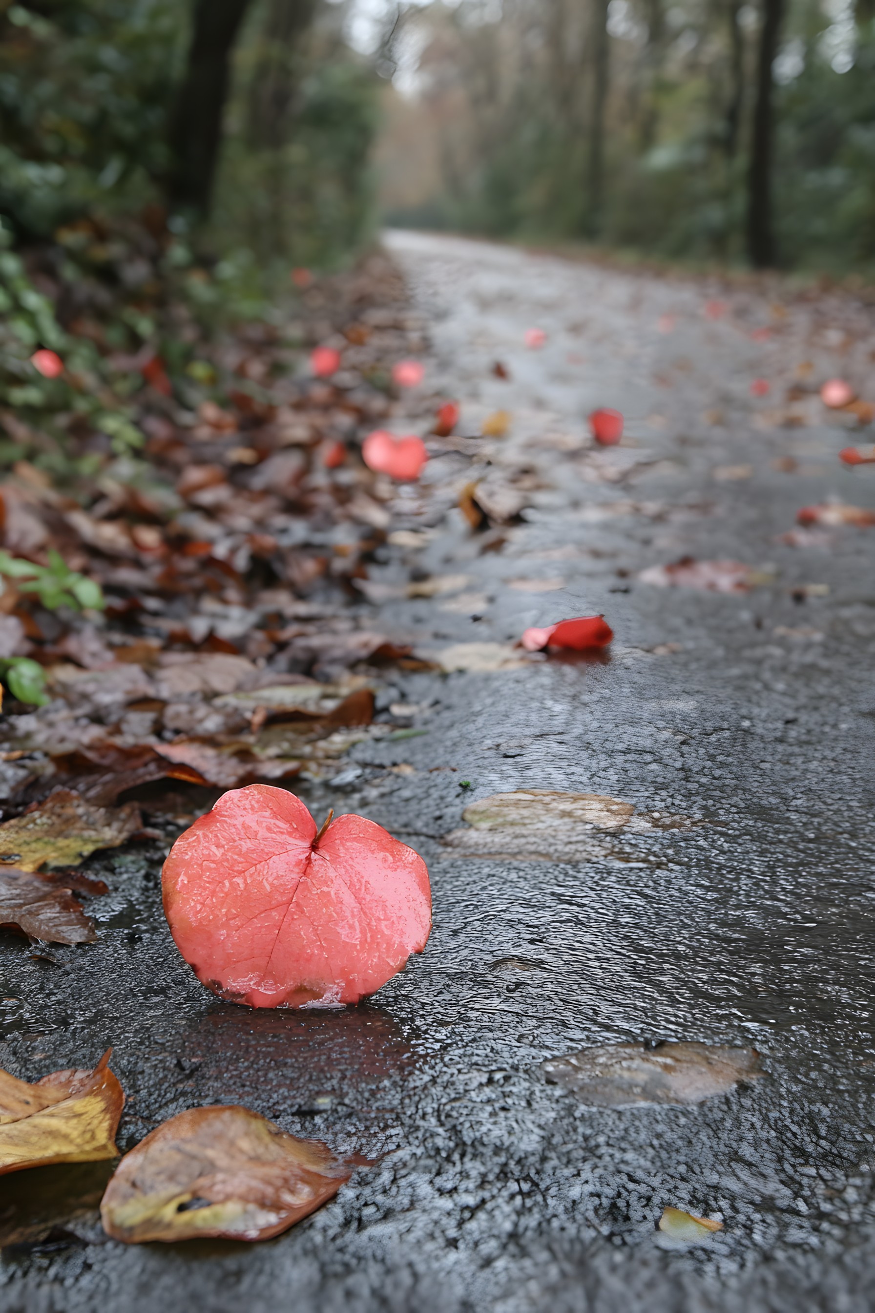 Red, Autumn, Heart