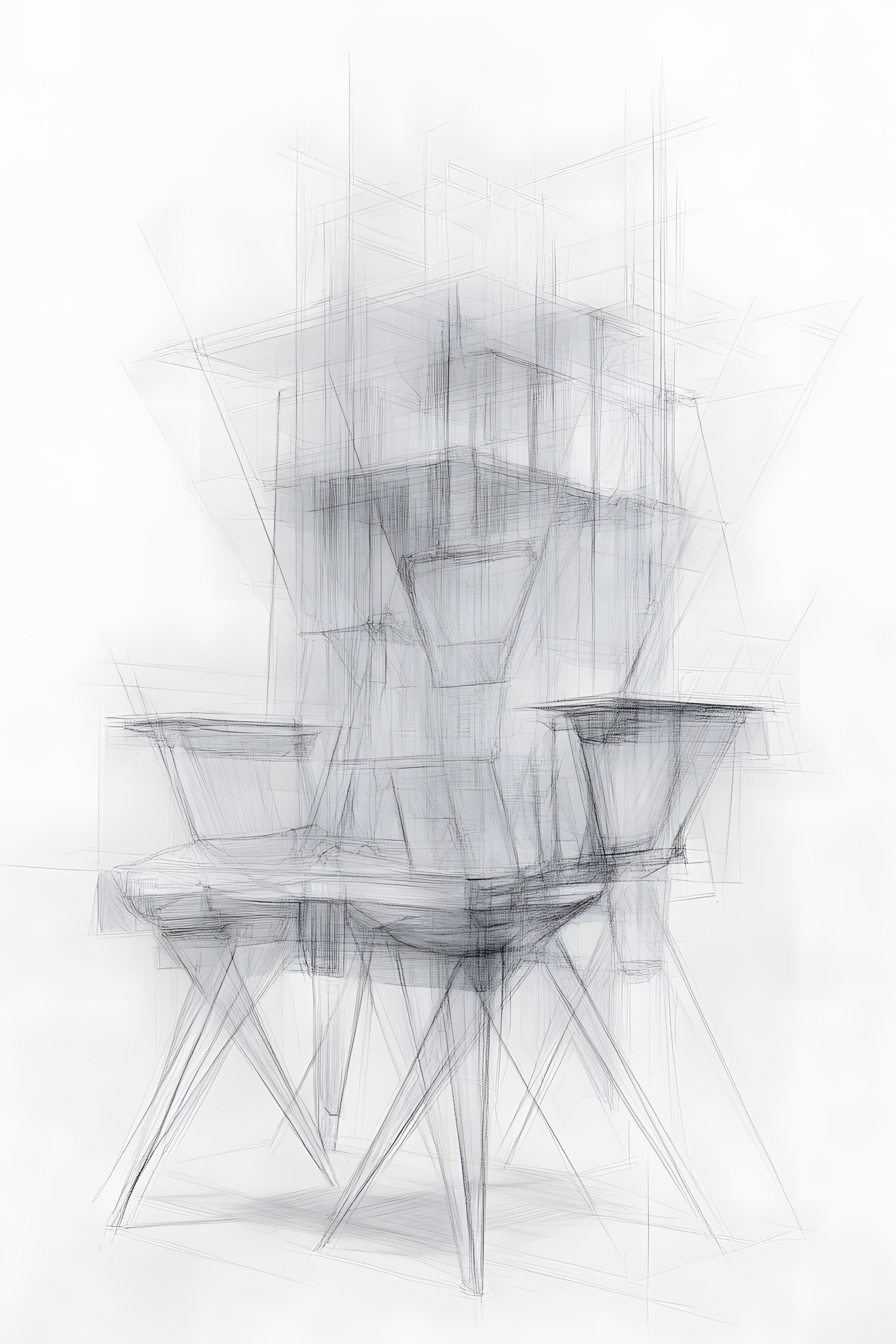 White, Grey, Drawing, Sketch, Design, Line art, Still life photography