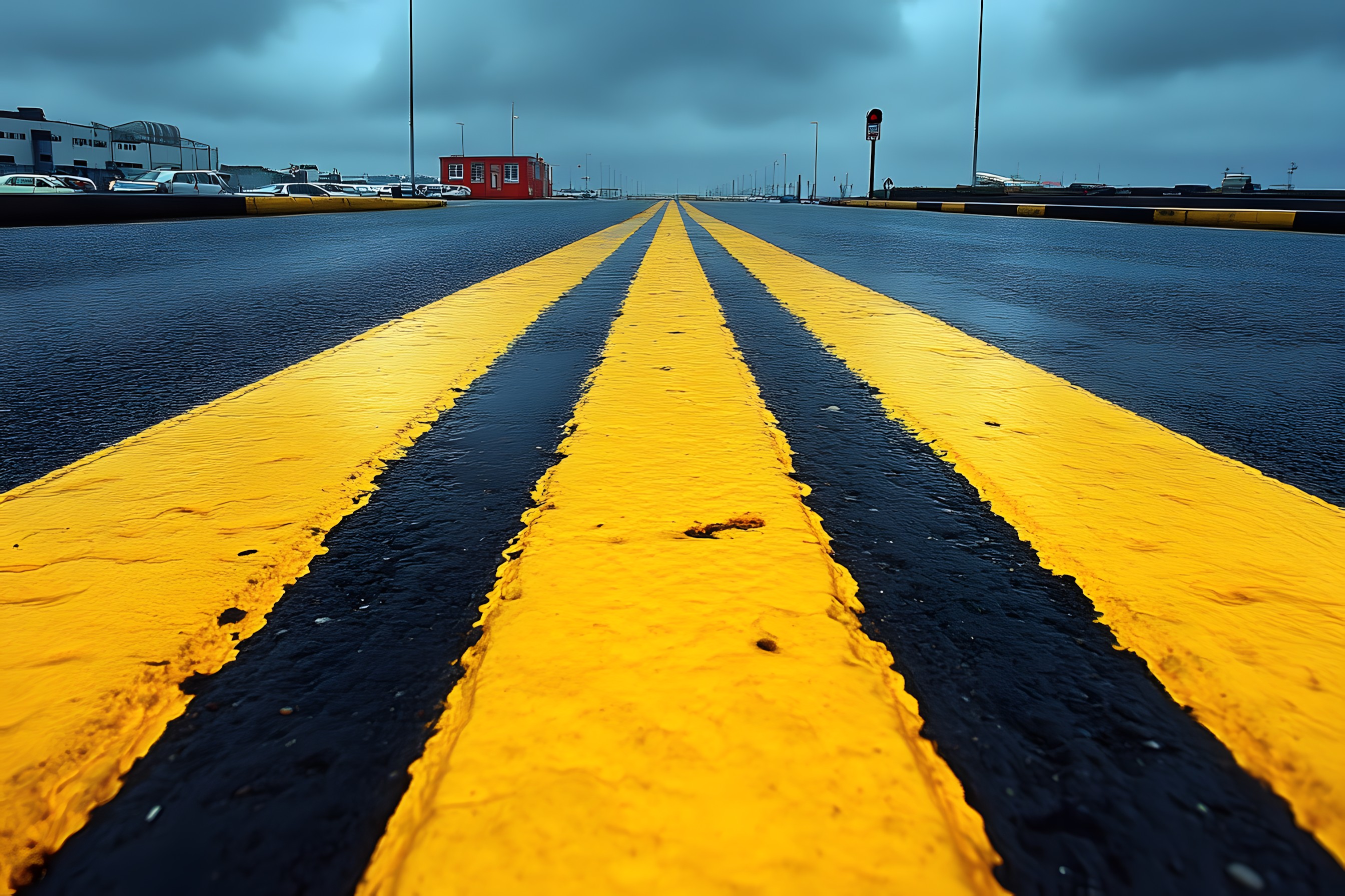 Yellow, Asphalt, Black, Tar, Paint, Highway, Shadow, Controlled-access highway, Pedestrian crossing