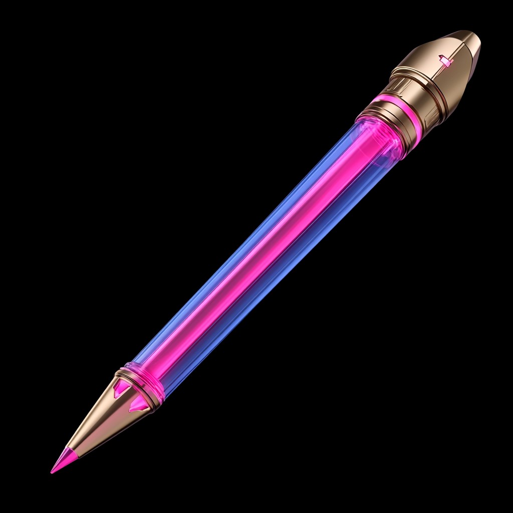 Writing implement, Pen, Office supplies, Writing instrument accessory, Ball pen, Violet, Font, Office instrument, Tints and shades, Stationery, Magenta, Electronic device, Electric blue, Stylus, Metal, Art, Office equipment