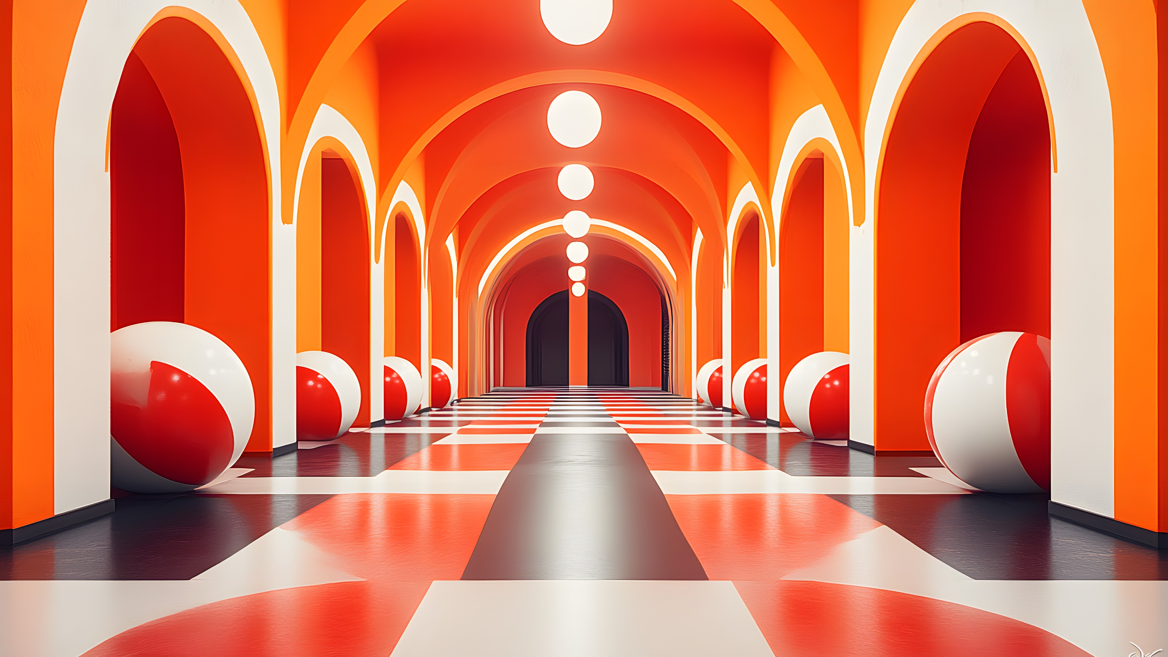 Red, Orange, Symmetry, Graphics, Graphic design