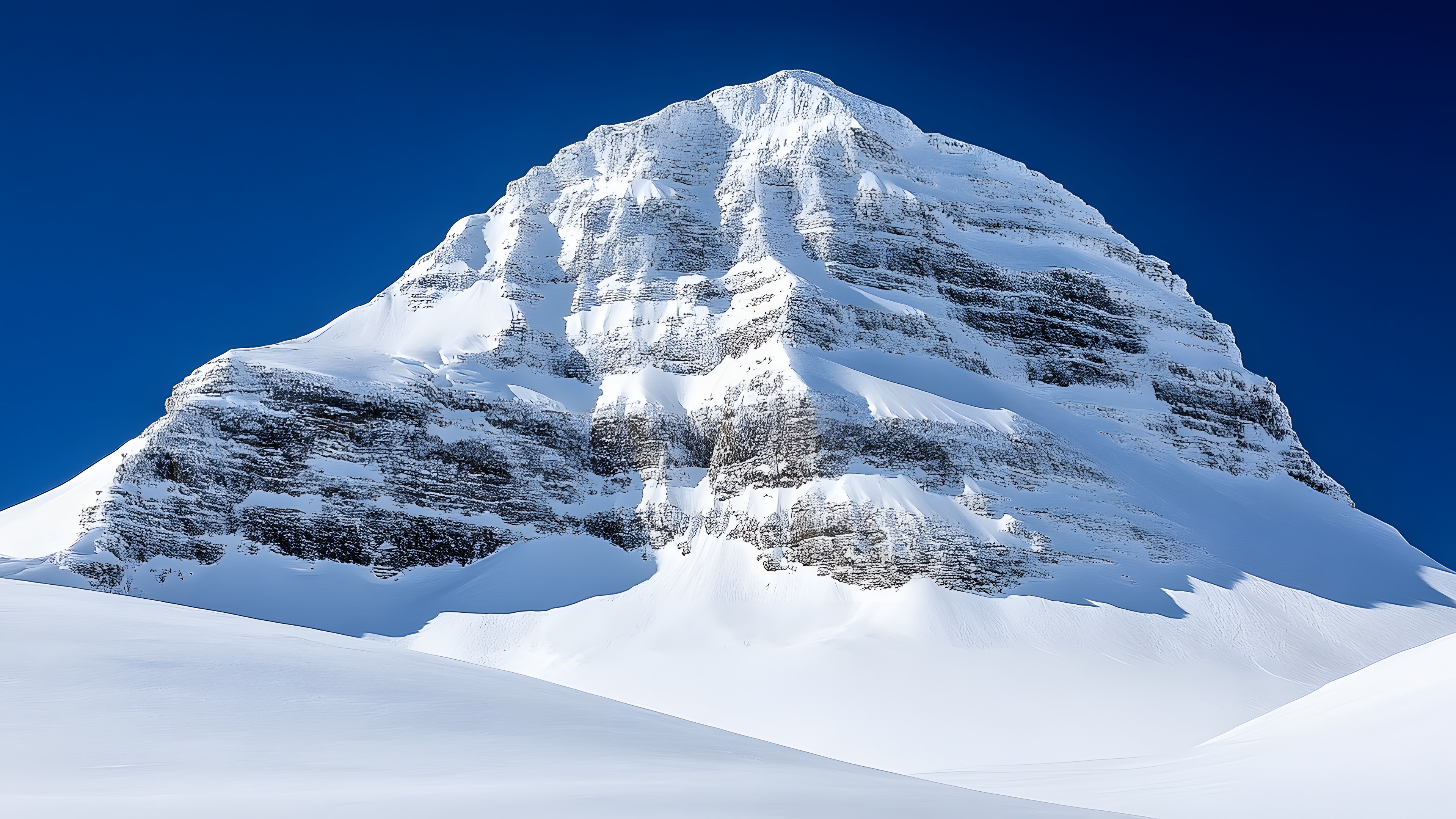 Snow, Mountainous landforms, Mountain, Glacial landform, Winter, Ice cap, Glacier, Nunatak, Mountain range, Summit, Freezing, Terrain, Ridge, Alps, geological phenomenon, Ice, Slope, Massif, Arctic, Arête