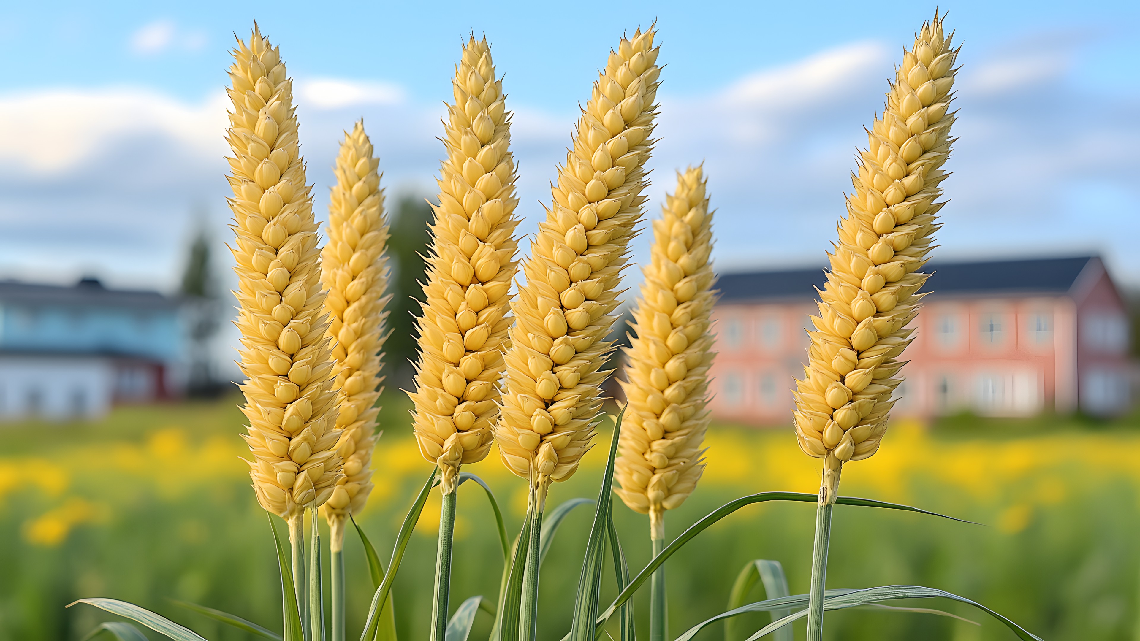 Yellow, Ingredient, Agriculture, Close-up, Wheat, Flowering plant, Crop, Gluten, Khorasan wheat, Field, Whole grain, Cereal, Einkorn wheat, Staple food, Plantation, Hordeum, Grain, Triticale
