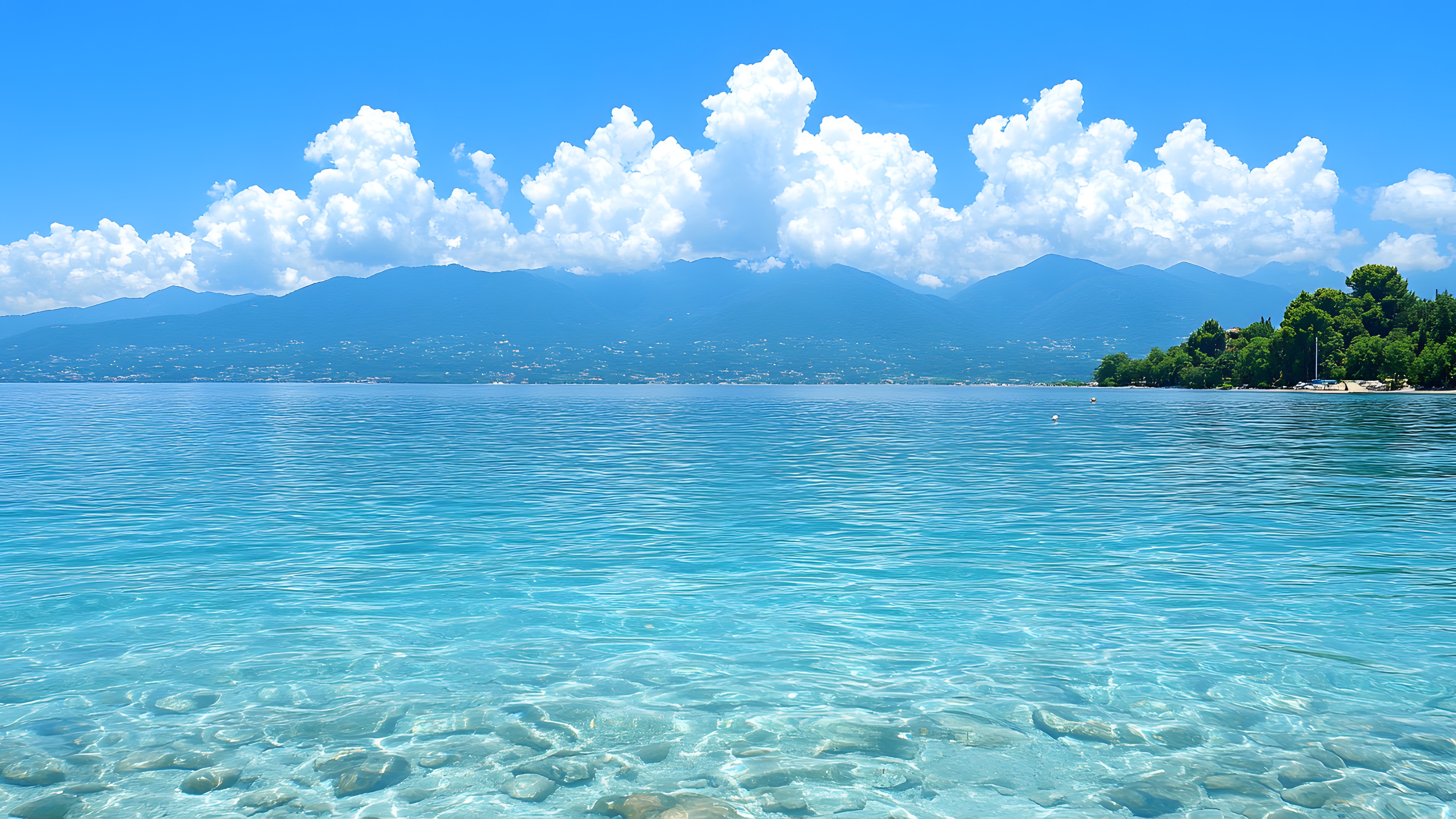 Blue, Water, Water resources, Body of water, Cloud, Fluid, Coastal and oceanic landforms, Sea, Horizon, Summer, Ocean, Liquid, Coast, Cumulus, Lake, Beach, Tropics, Shore, Caribbean, Sound