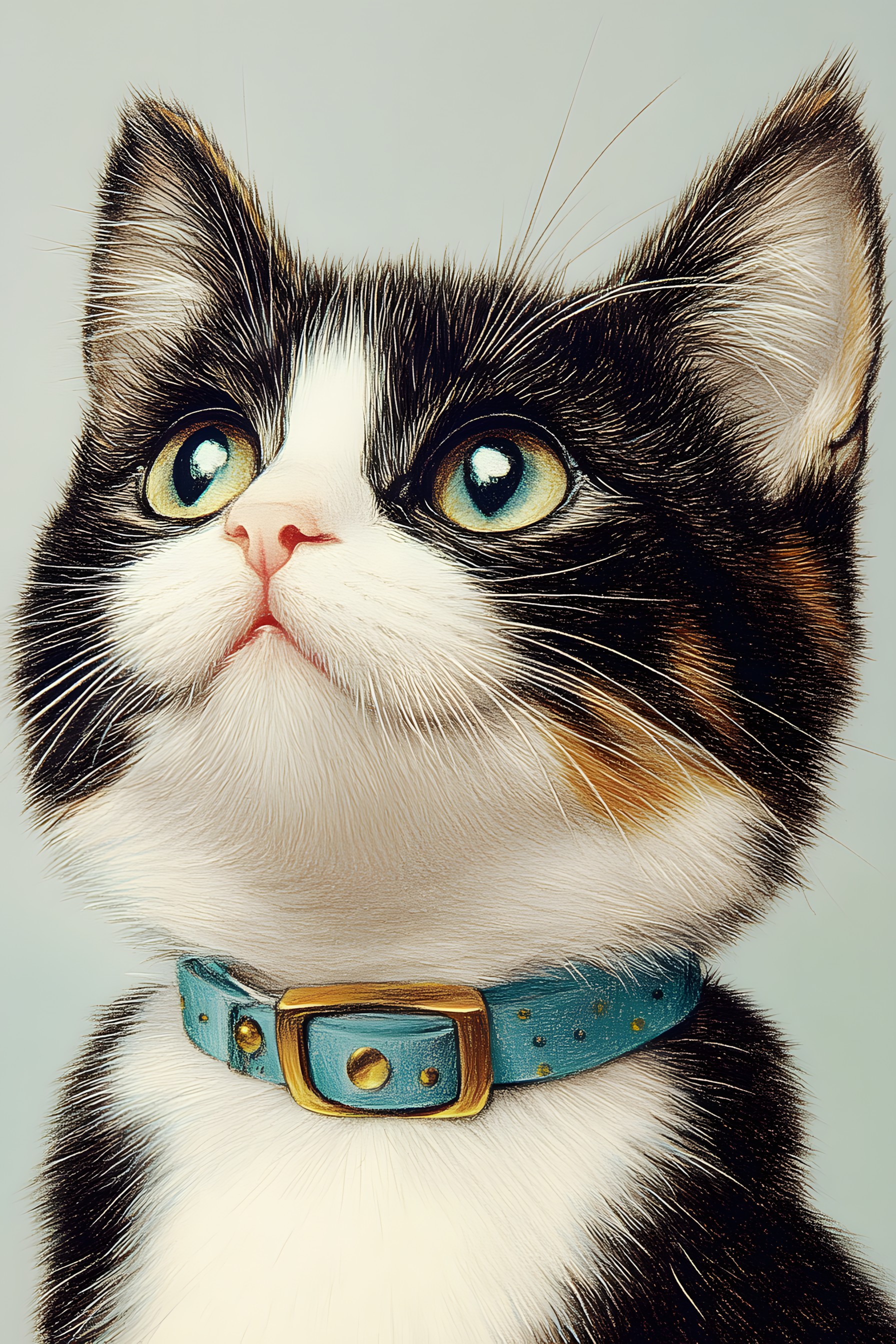 Cat, Felidae, Felinae, Whiskers, Snout, Carnivores, Domestic short-haired cat, Fur, Paint, Kitten, Collar