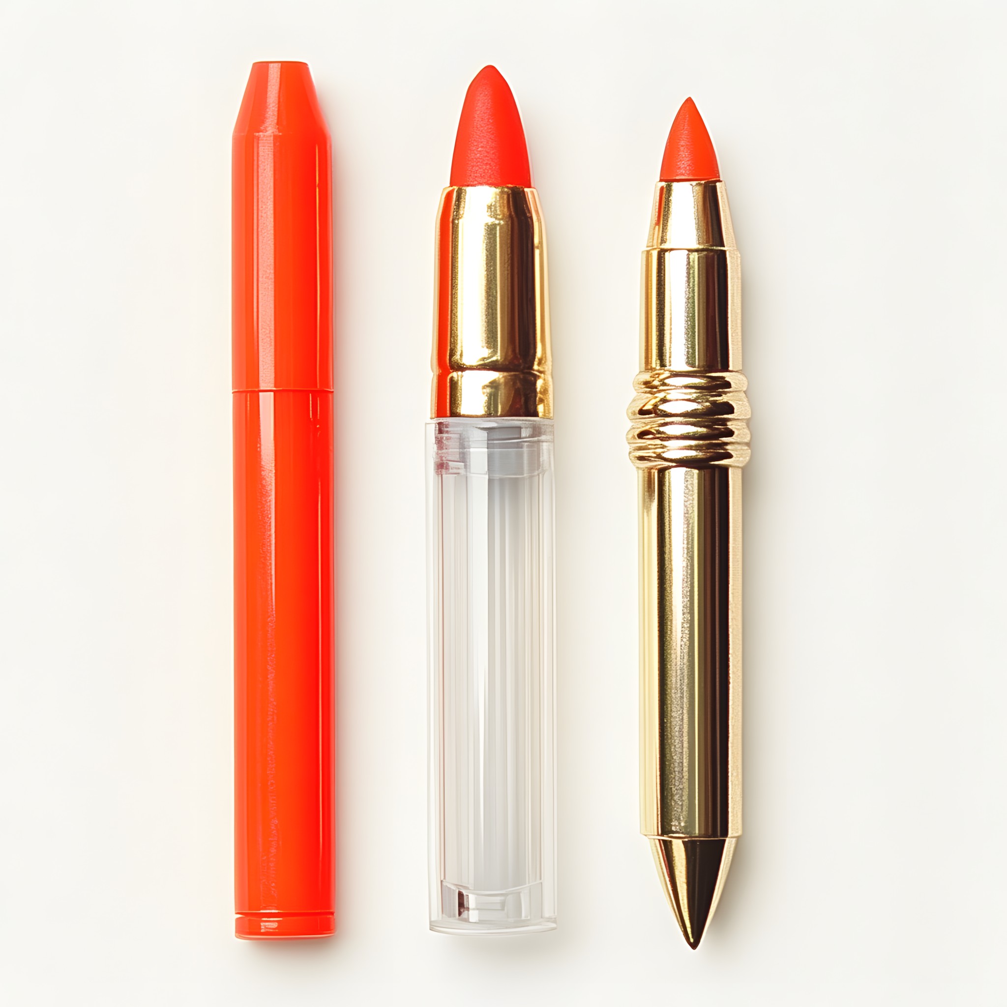 Red, Orange, Writing implement, Office supplies, Stationery, Plastic, Office Instrument, Ammunition