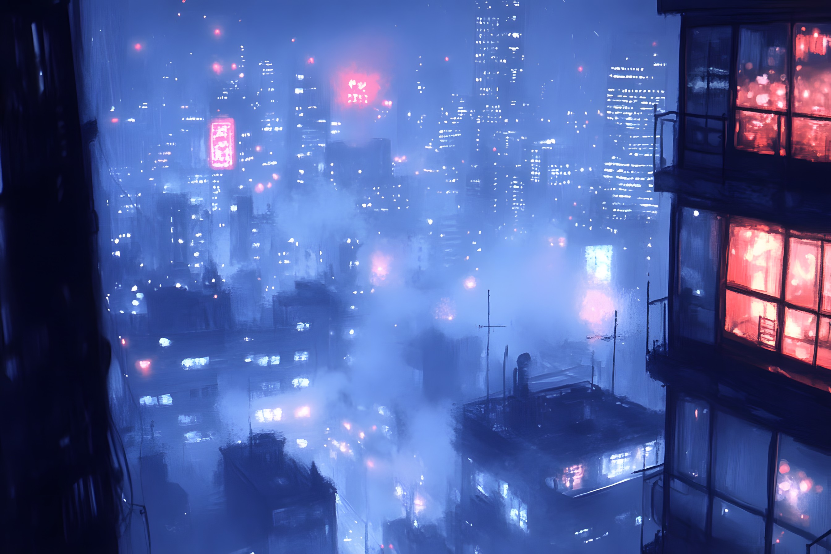 City, Urban area, Skyscraper, Night, Metropolitan area, High-rise building, Metropolis, atmospheric phenomenon, Cityscape, Midnight, Tower, Electricity, Commercial building, Condominium, Skyline, Evening, Smoke, Haze, Fog, Mist