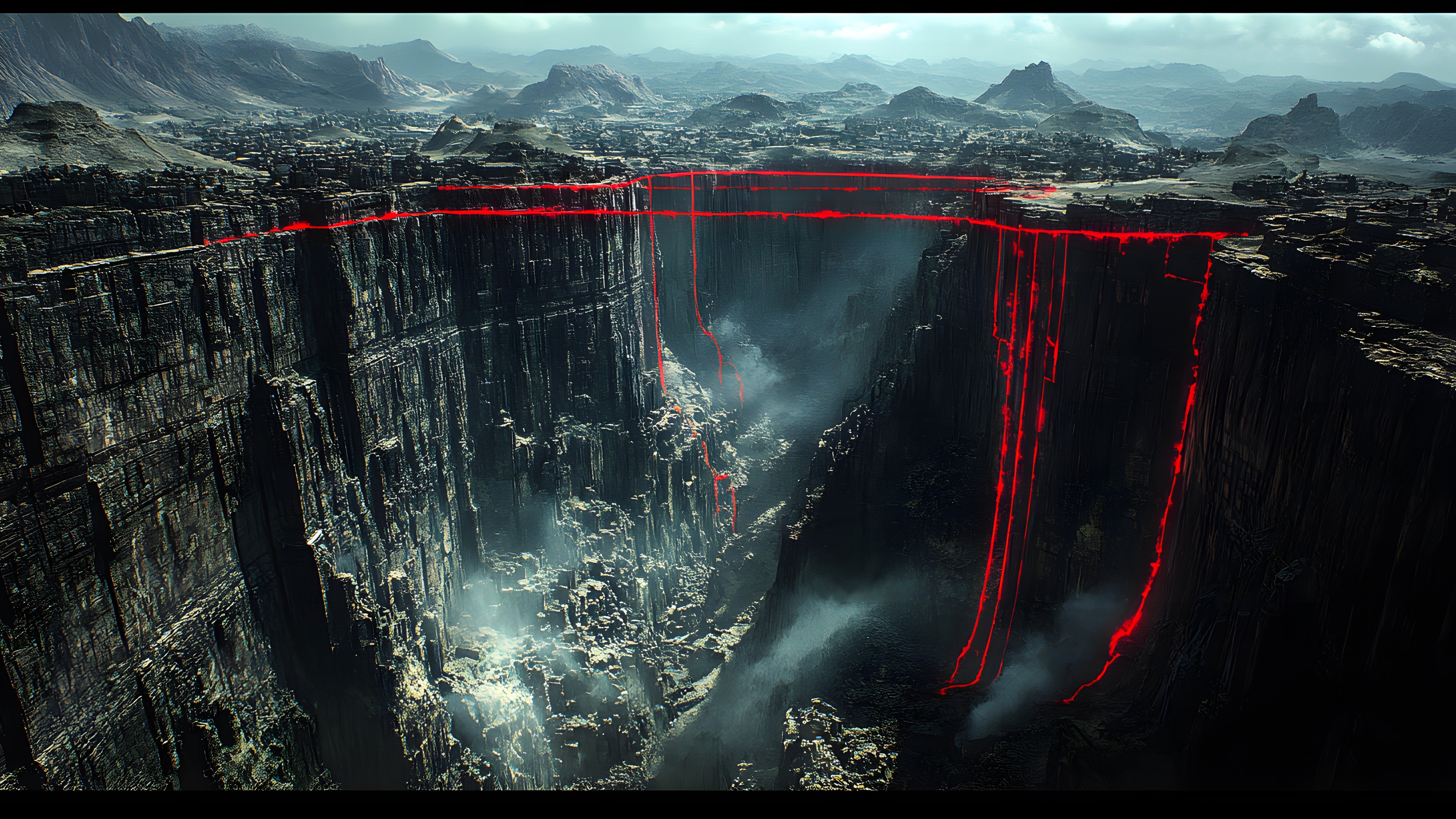 geological phenomenon, Geology, Aerial photography, Erosion, Fault, Intrusive rock