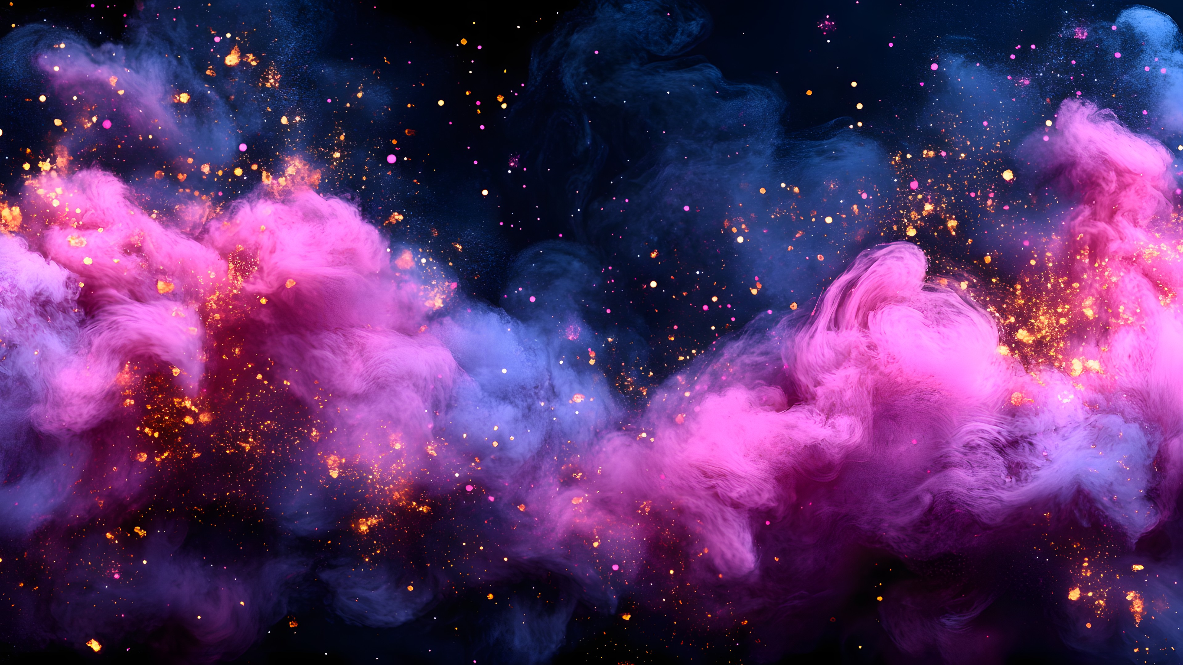 Pink, Nebula, Purple, atmospheric phenomenon, Outer space, Universe, Galaxy, Astronomical object, Star, Meteorological phenomenon, Astronomy, Night, Graphics, Smoke, Science