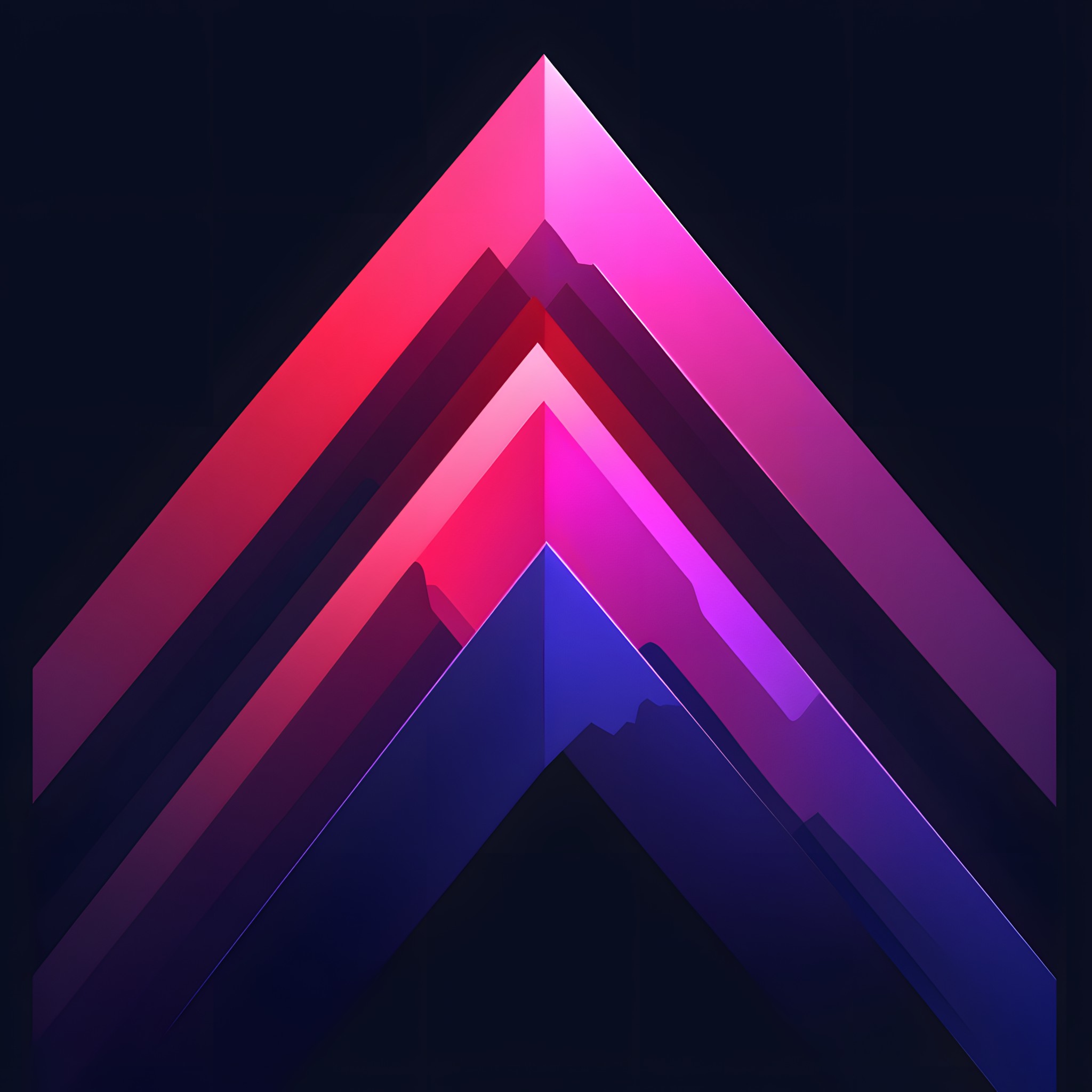 Red, Pink, Purple, Graphic design, Graphics, Triangle, Design, Symmetry