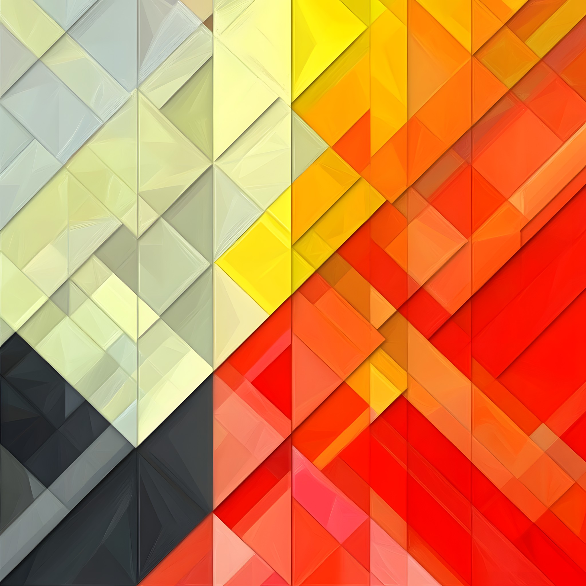 Red, Orange, Yellow, Triangle, Design, Symmetry, Graphic design, Graphics