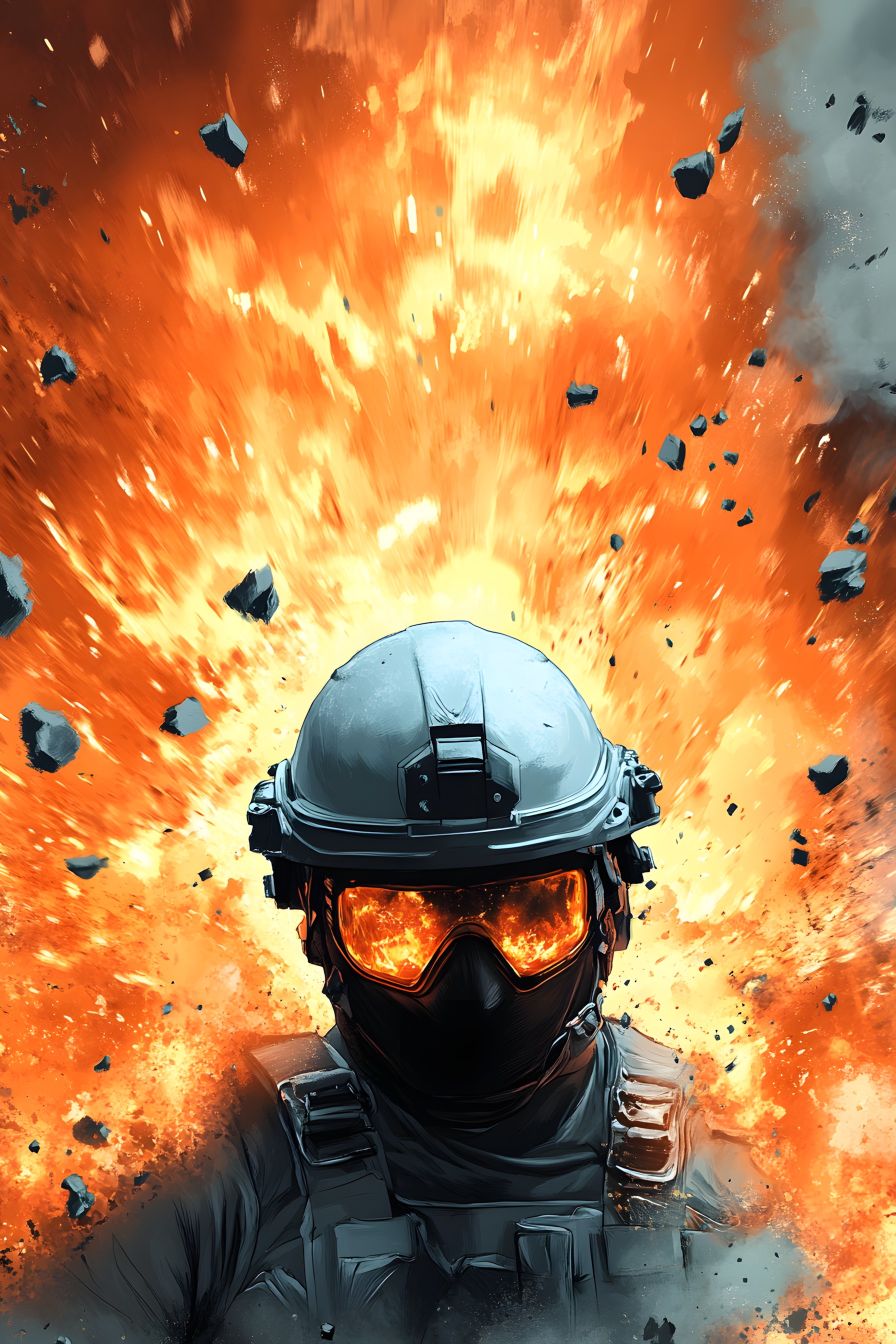 Personal protective equipment, Soldier, Helmet, Military Person, Military organization, Fire, Game, Air gun, Flame, Military, Infantry, Shooting, Armour, Marines, Explosion, Army, Bulletproof vest, Fictional character, Military uniform, Action