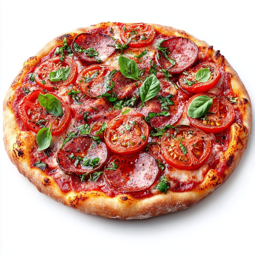 Food, Ingredient, Pizza, Produce, Tomato, Vegetable, Fruit, Cherry tomato, Bush tomato, Recipe, Plum tomato, Meat, Cooking, Natural foods, Nightshade, Fast food, Condiment, Staple food, California-style pizza, Pizza cheese