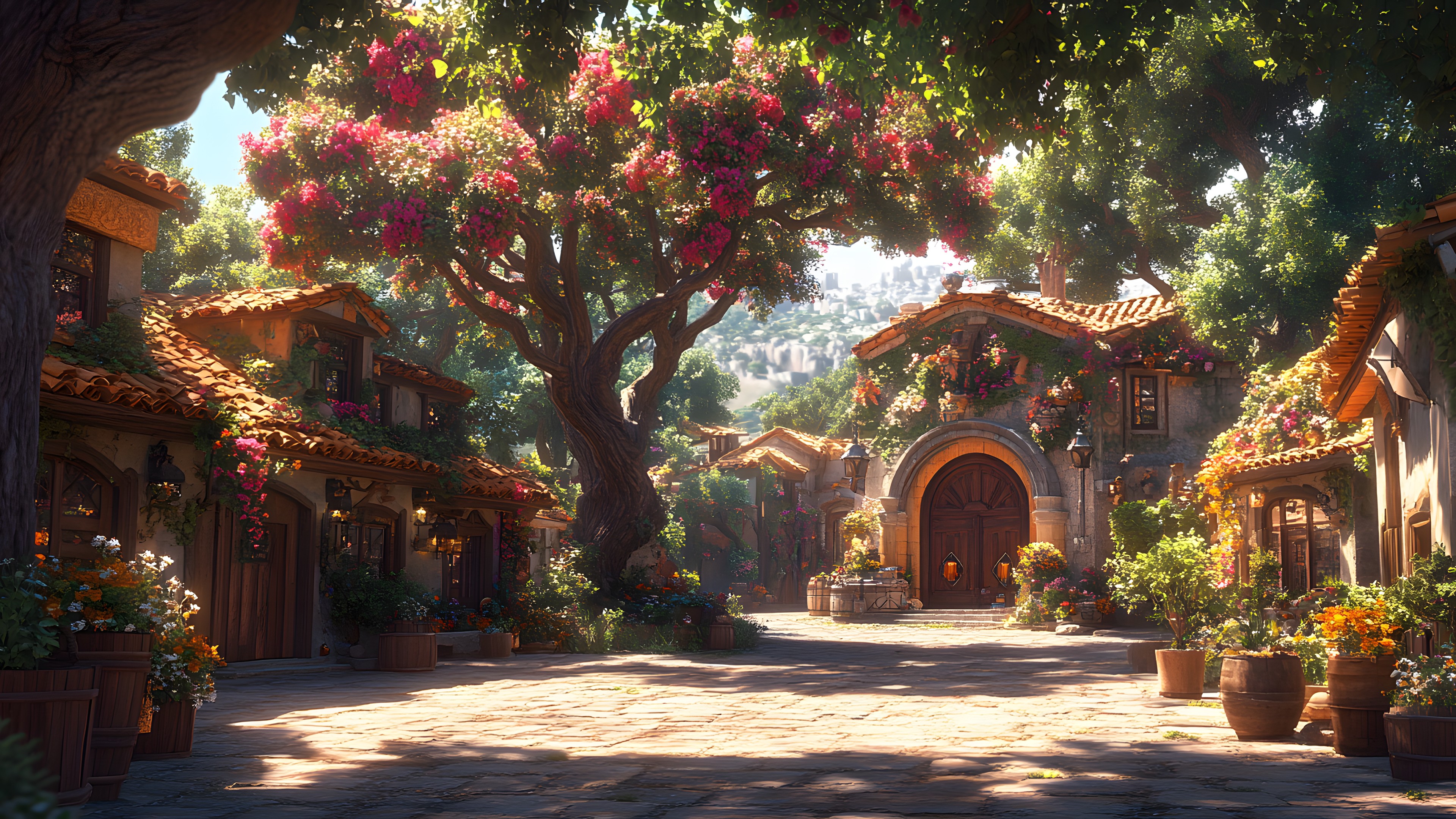 Arch, Garden, Hacienda, Shrine