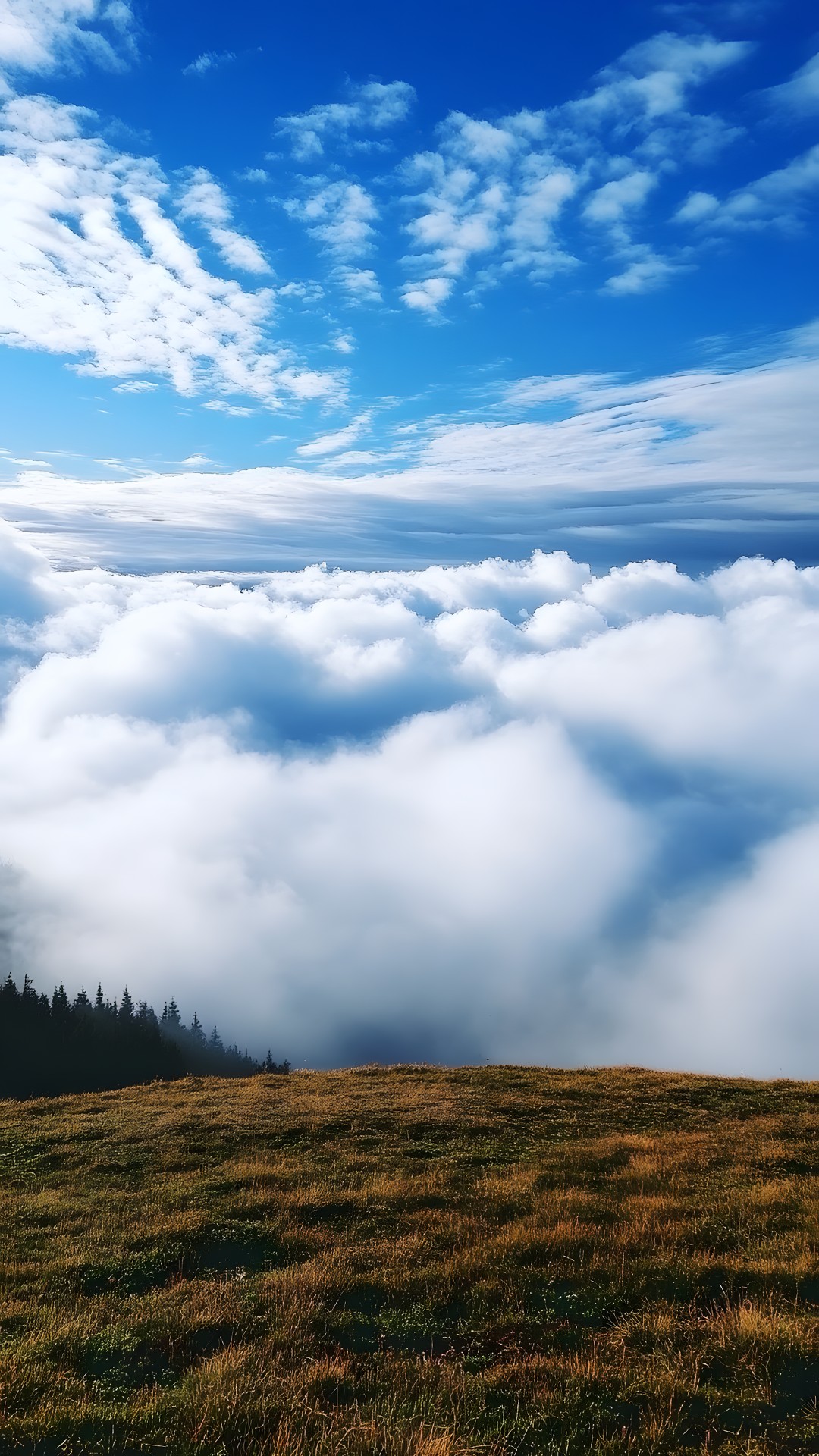 Blue, Sky, Cloud, Daytime, Highland, atmospheric phenomenon, Cumulus, Wilderness, Hill station, Meteorological phenomenon, Slope, Ridge