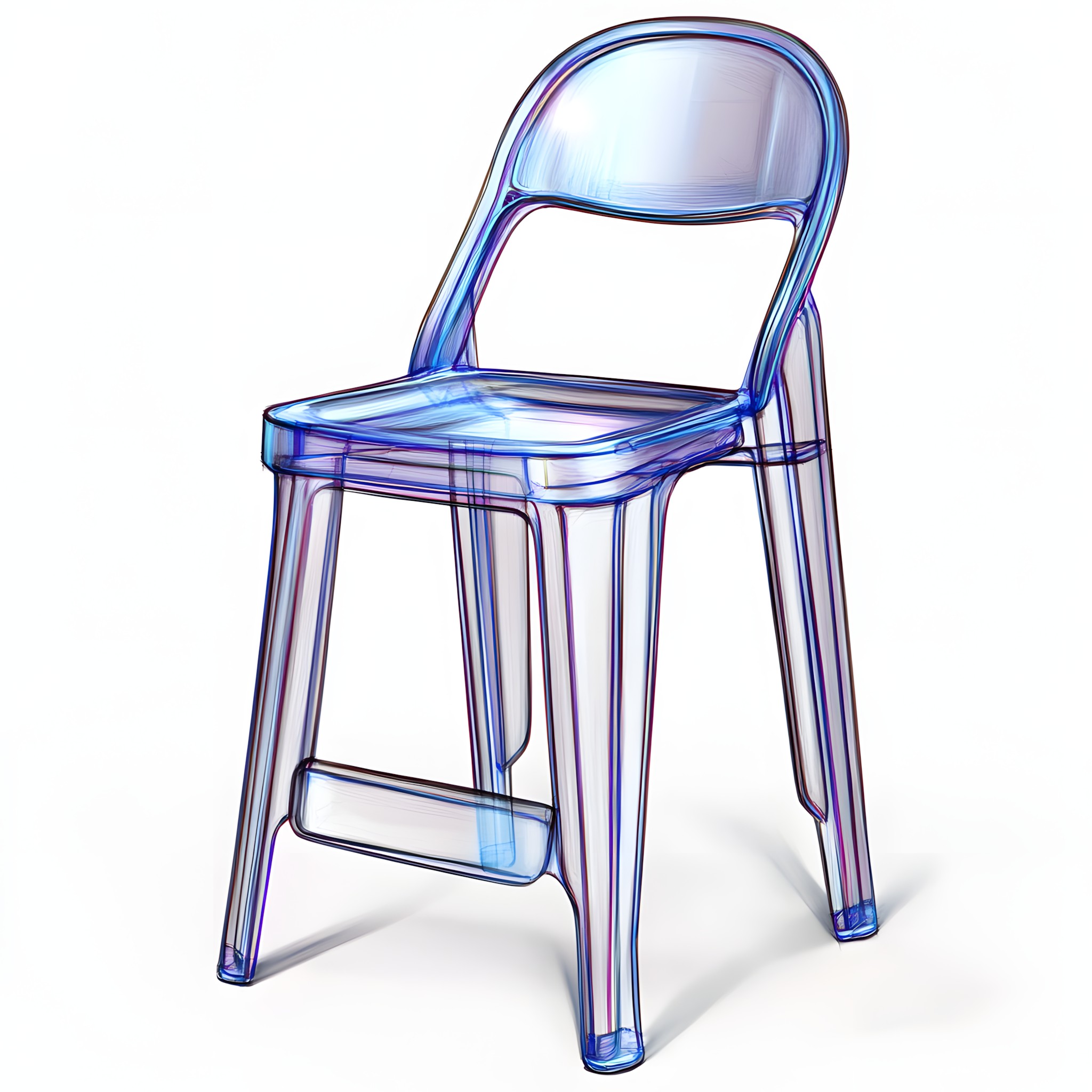 Bar stool, Plastic, Design