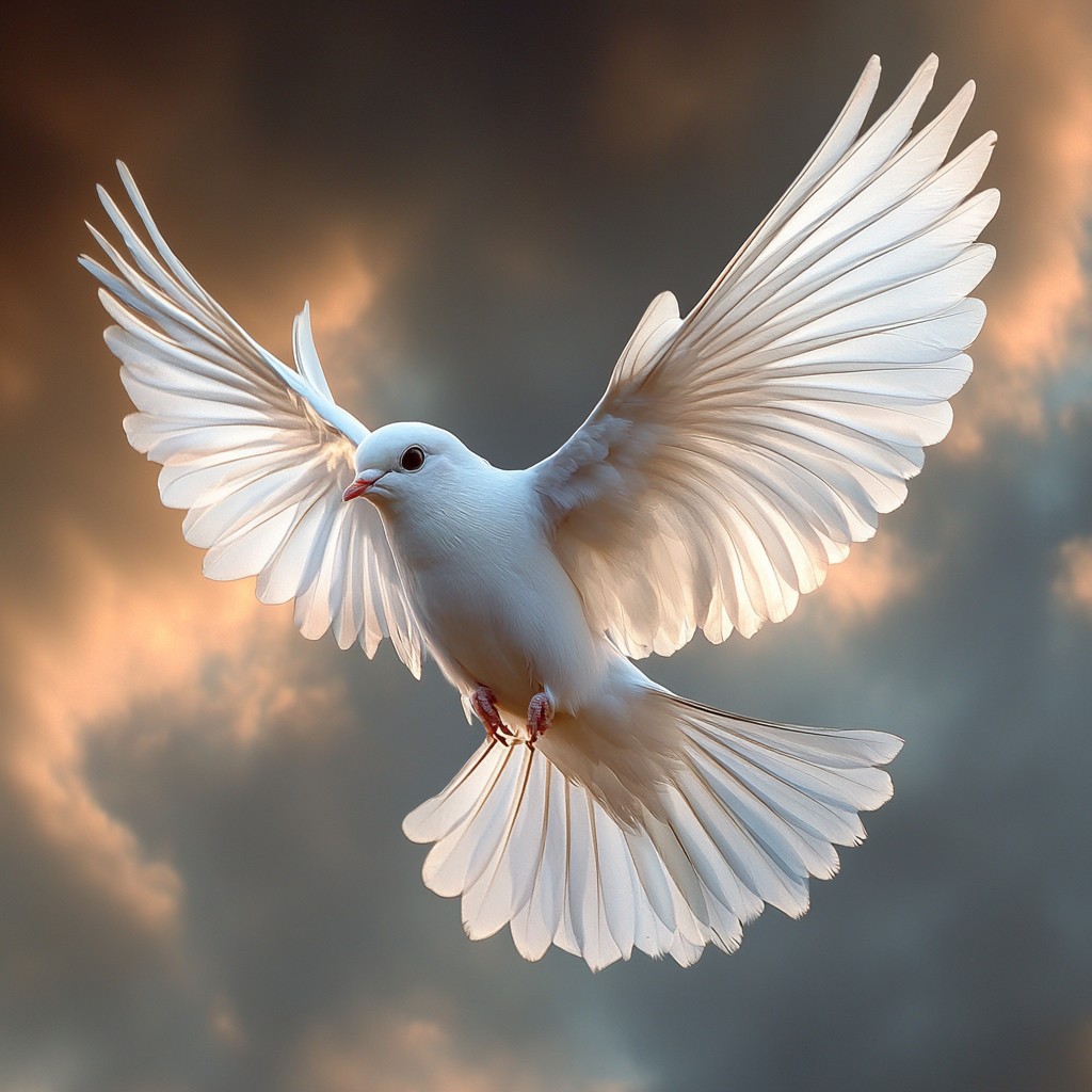 Bird, Beak, Vertebrate, Wing, Pigeons and doves, Feather, Flight, Peace symbols, Peace, Tail